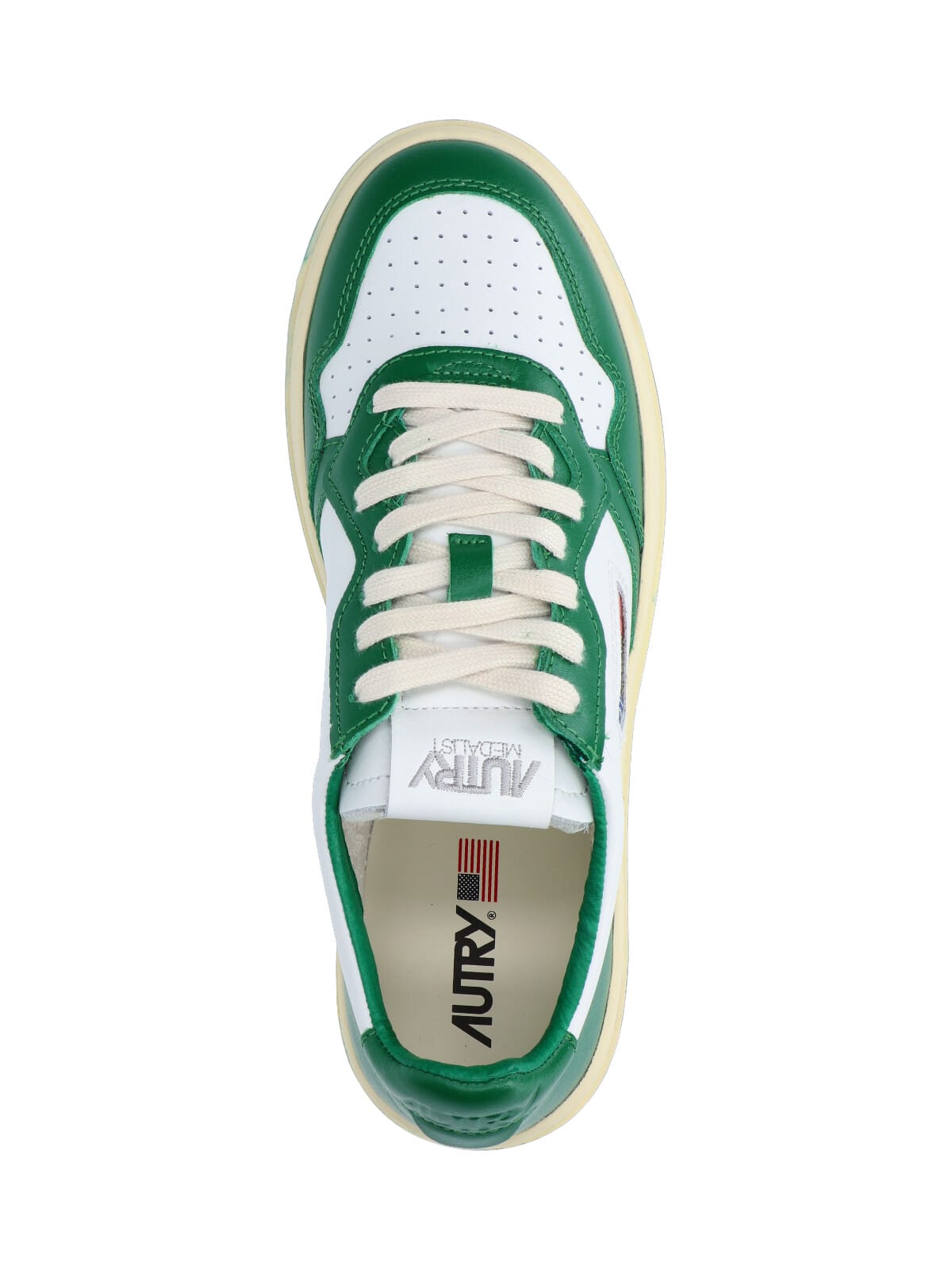 Shop Autry Medalist Low Sneakers In Green