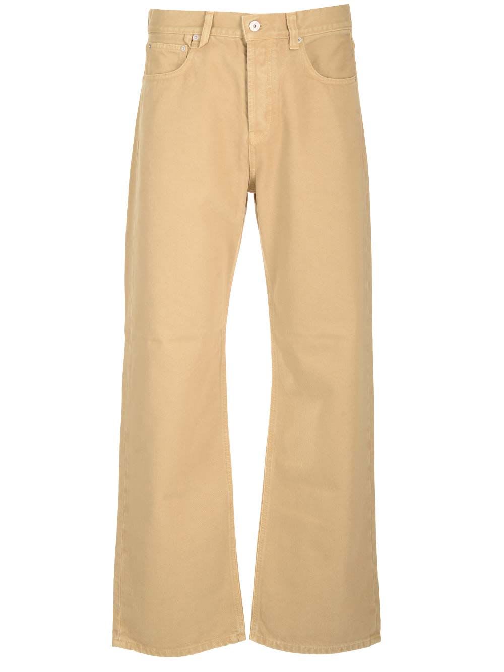 Jacquemus Mid-rise Straight Jeans In Beige