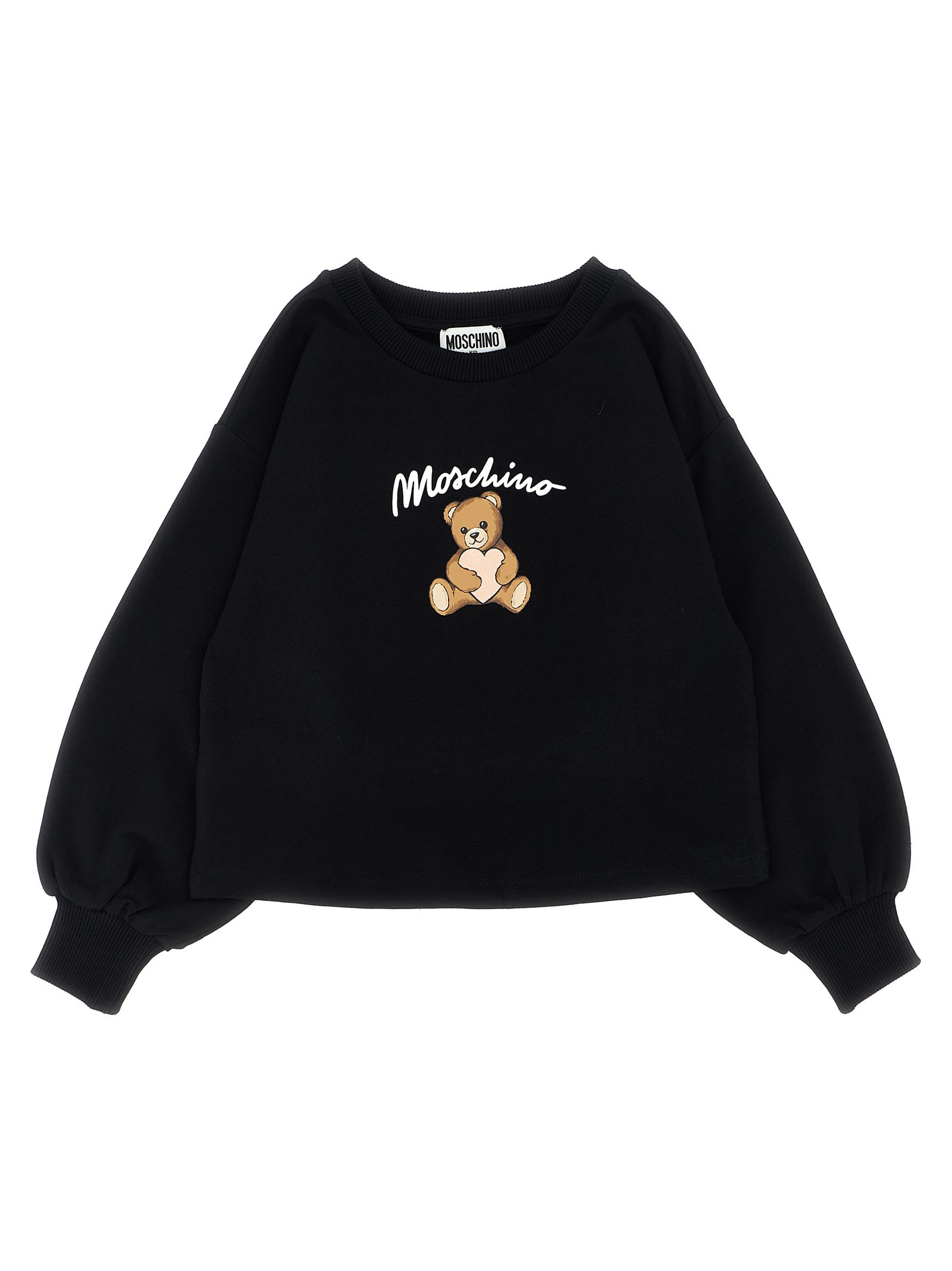 Moschino Teddy Bear-print Sweater In Black