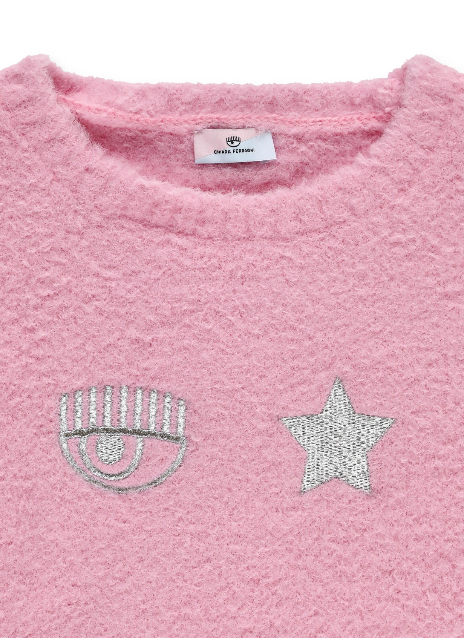 Shop Chiara Ferragni Sweater With Logo In Pink