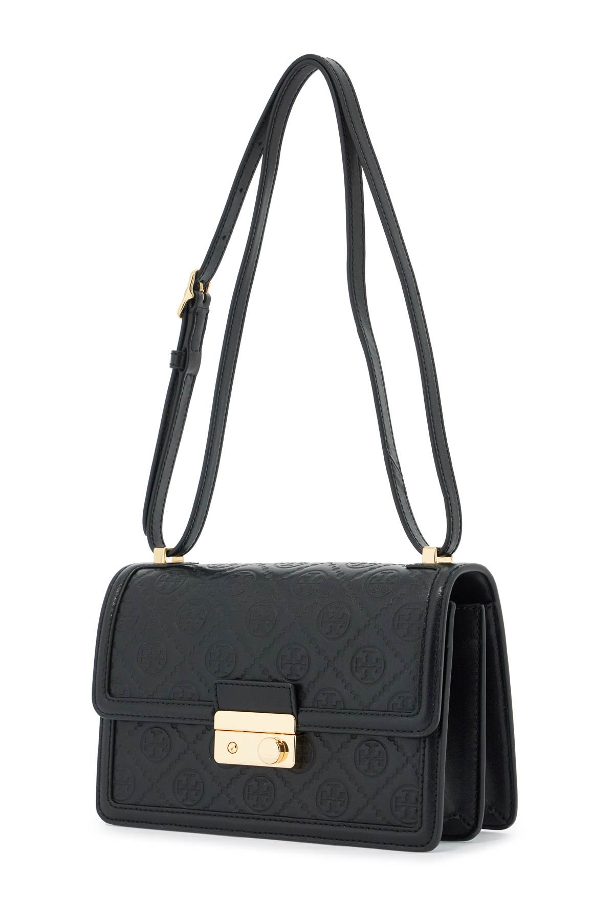 Tory Burch T Monogram Shoulder Bag In Black (black)