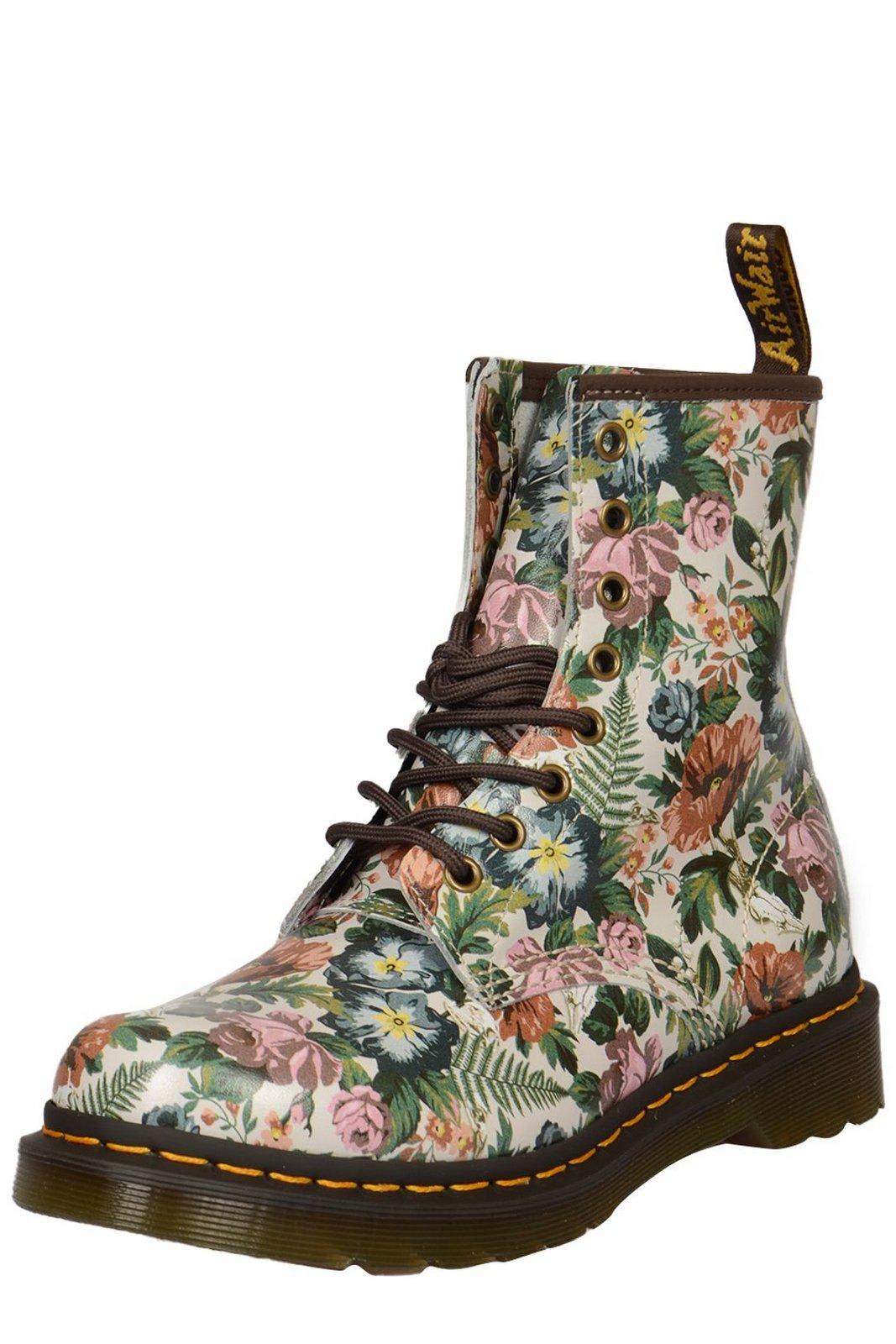 Shop Dr. Martens' 1460 All-over Printed Lace-up Boots In Multicolour