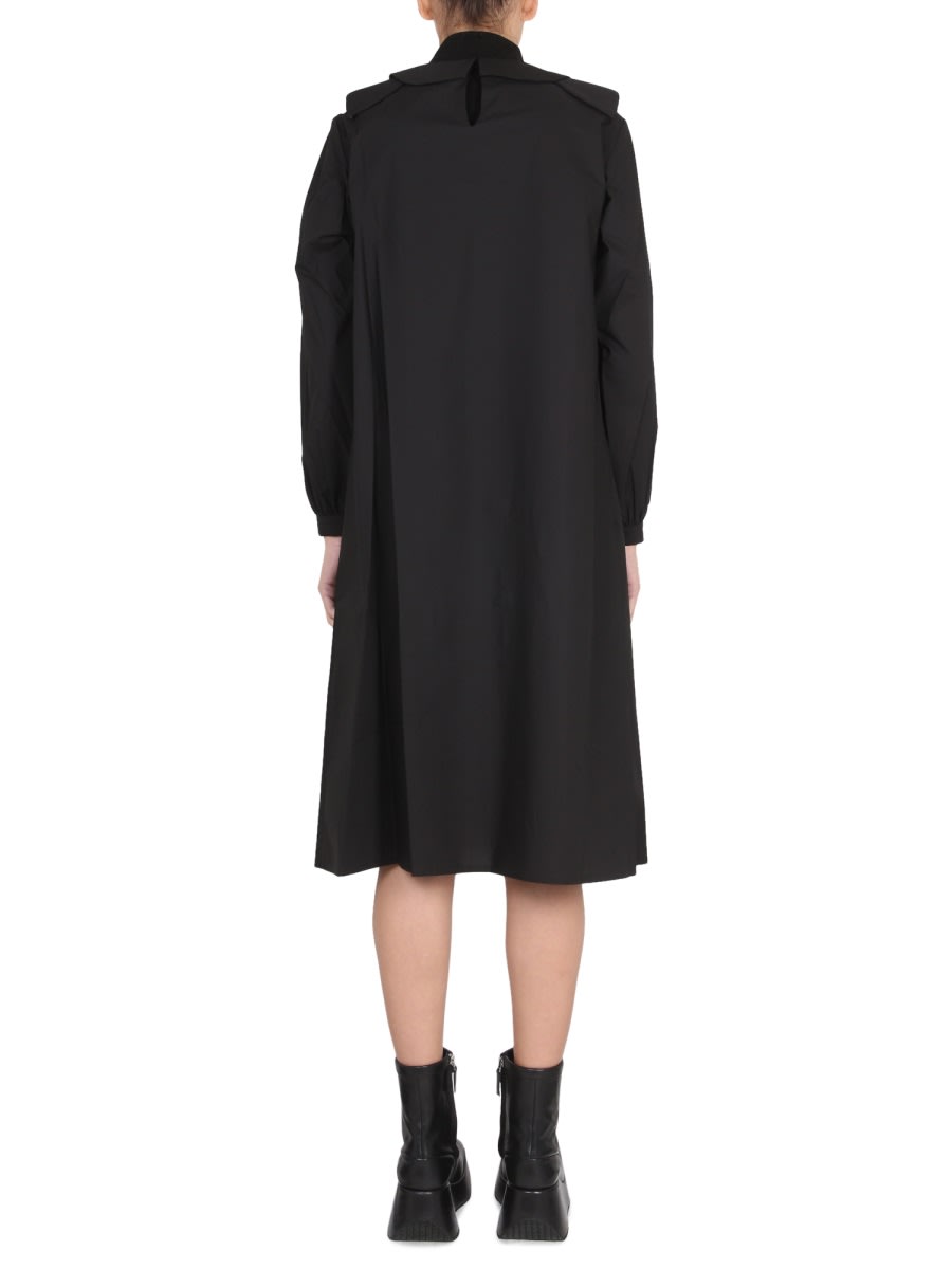Shop Raf Simons Relaxed Fit Shirt Dress In Black
