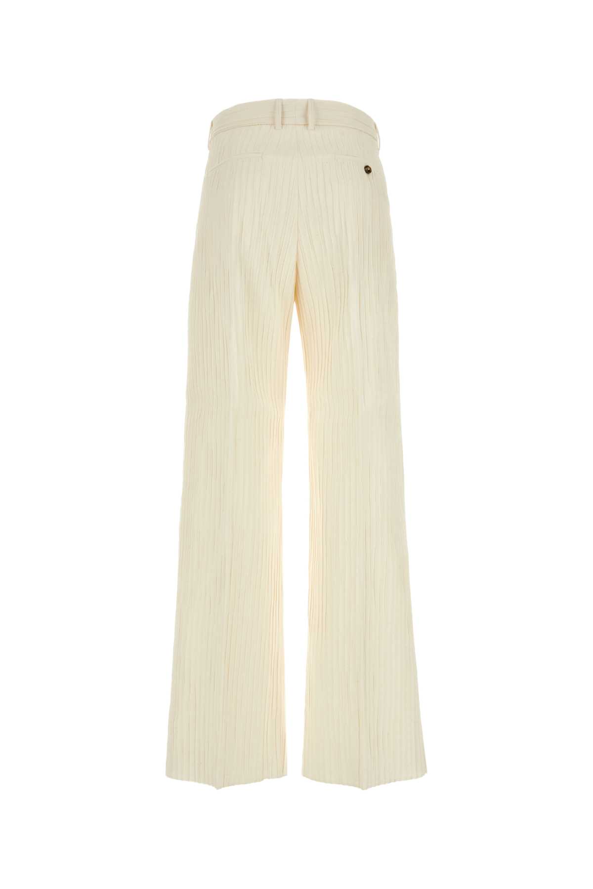 Shop Amiri Ivory Jersey Wide-leg Pant In White