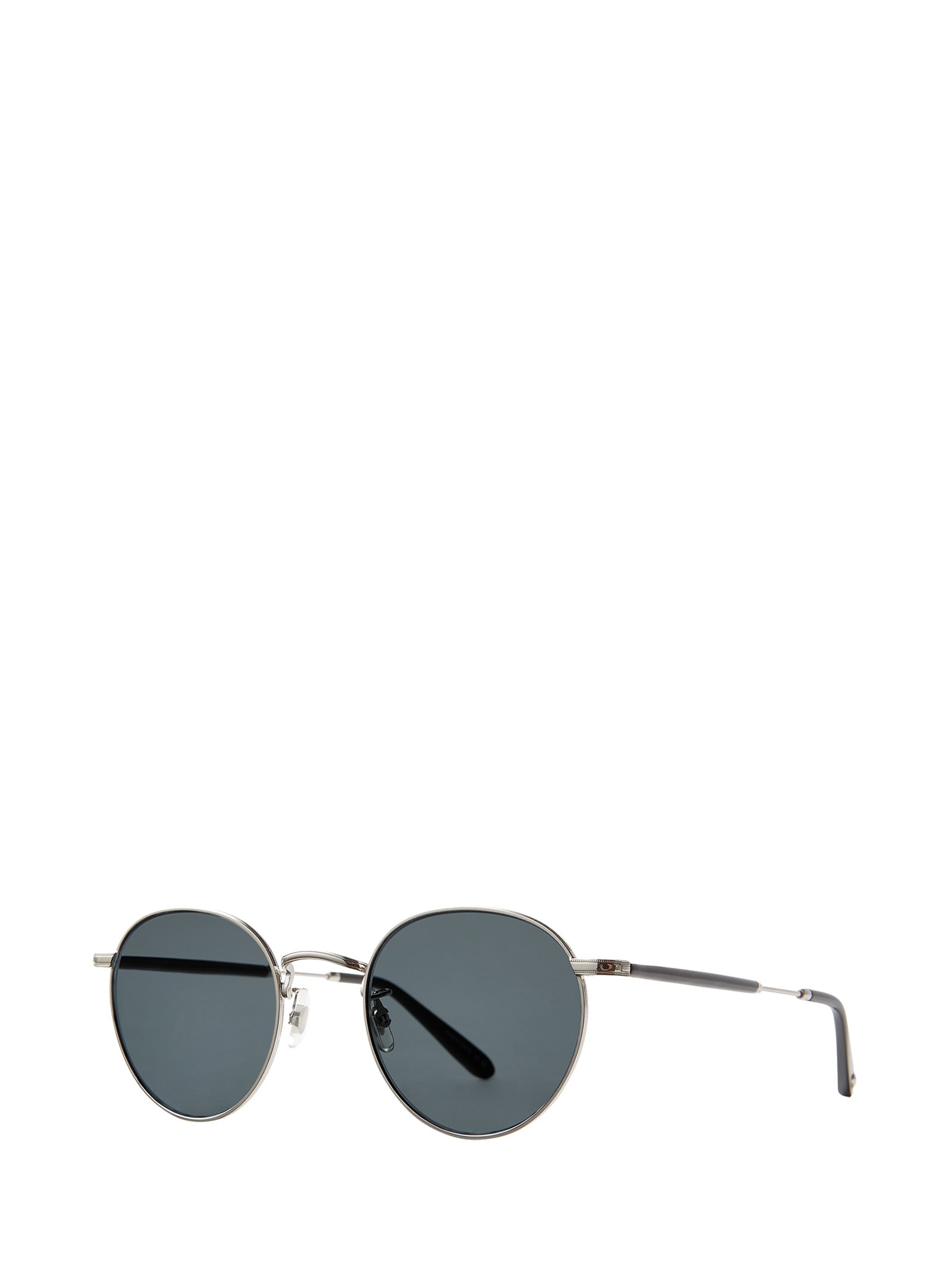 Shop Garrett Leight Wilson M Sun Silver-black Sunglasses