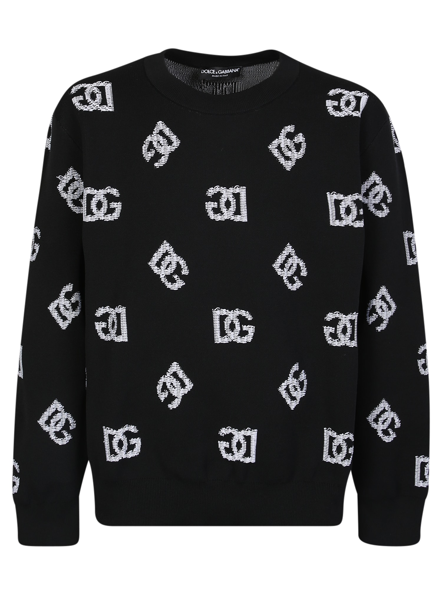 Dolce & Gabbana Dg Jacquard Monogram Sweater