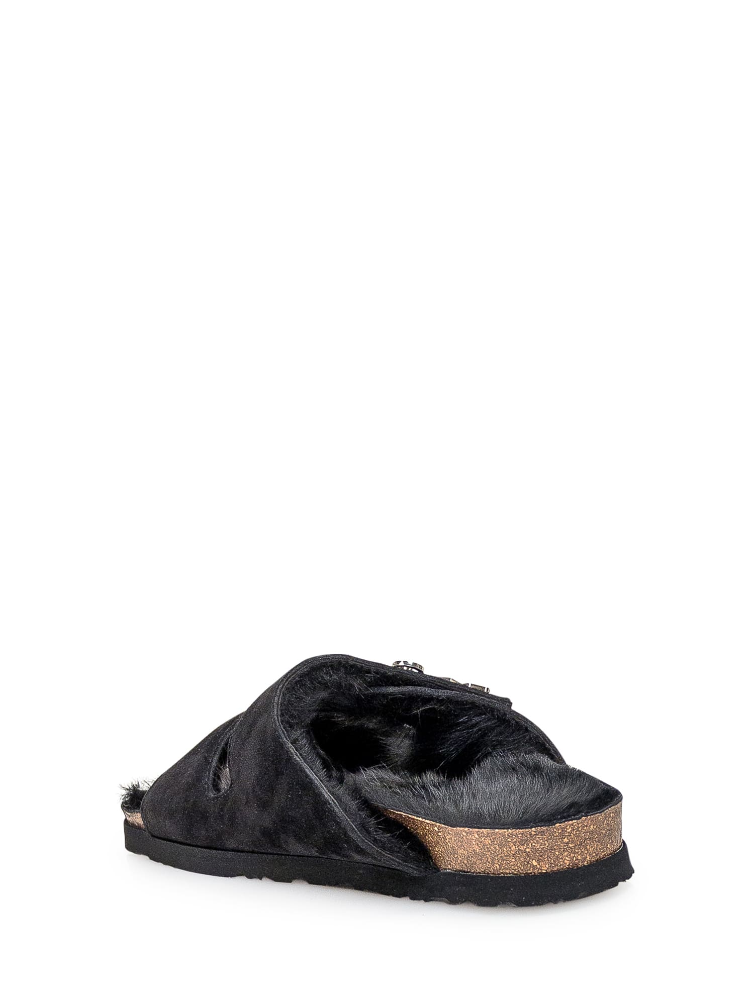 Shop Palm Angels Slippers With Logo In Black