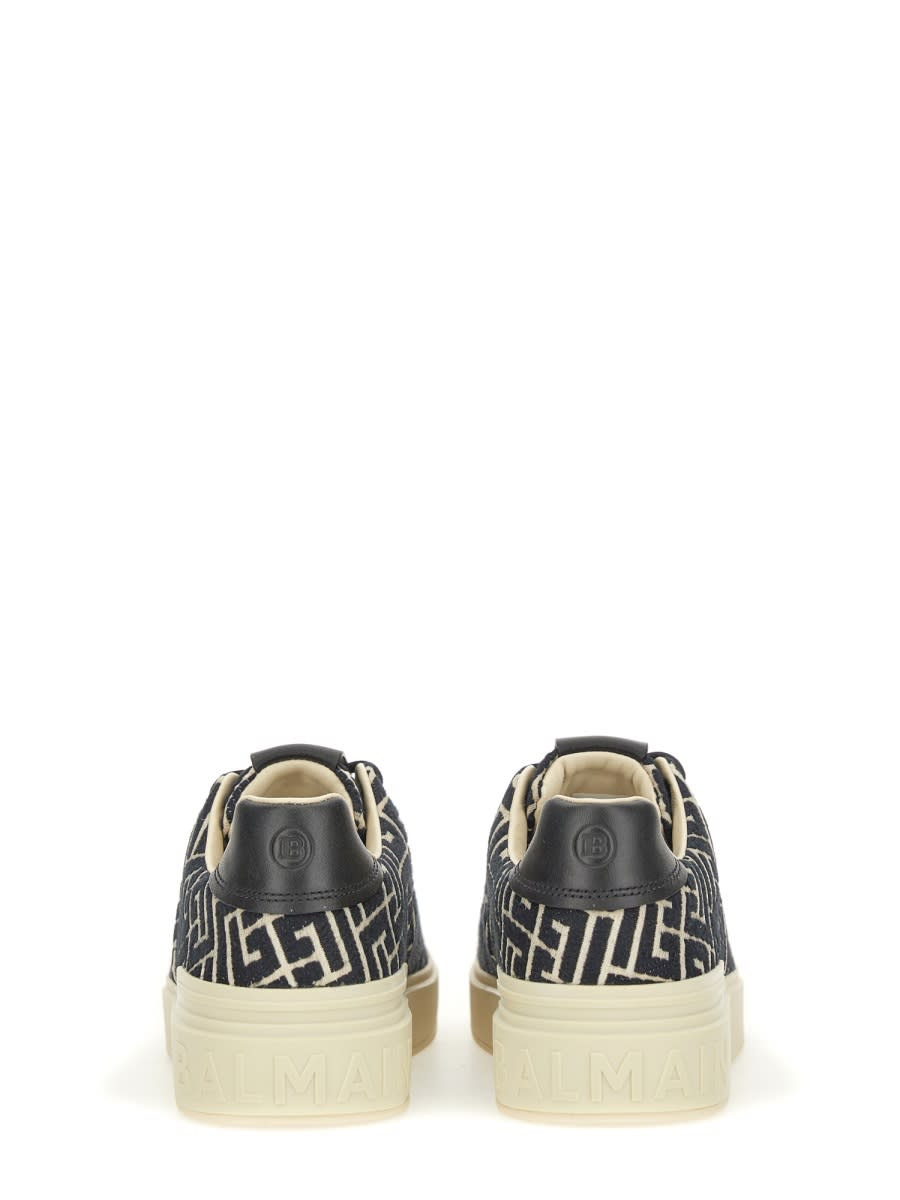 Shop Balmain B-court Sneaker In Black