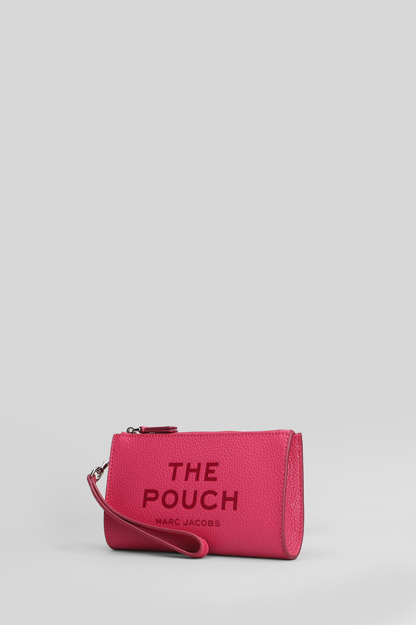 Marc Jacobs The Pouch Clutch In Fuxia Leather In Pink