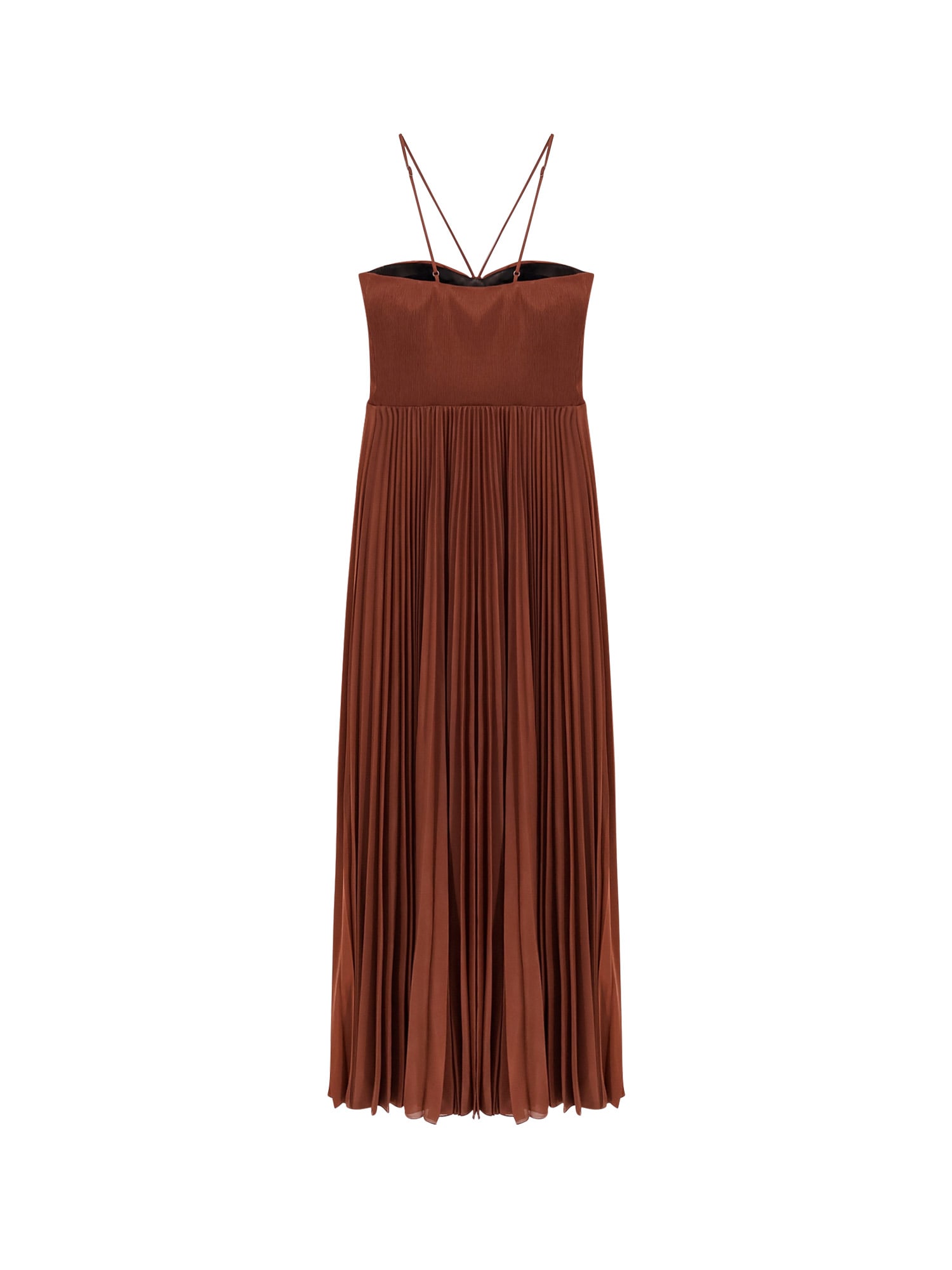 Shop Pinko Cicogna Dress In Brown
