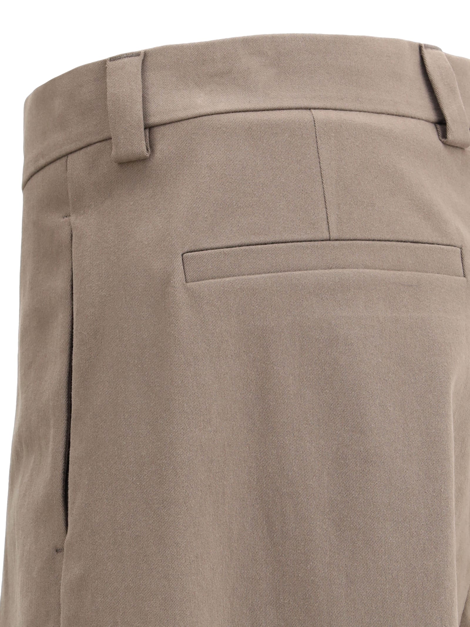 Ferragamo Wide-leg Cotton Trousers Featuring Pockets