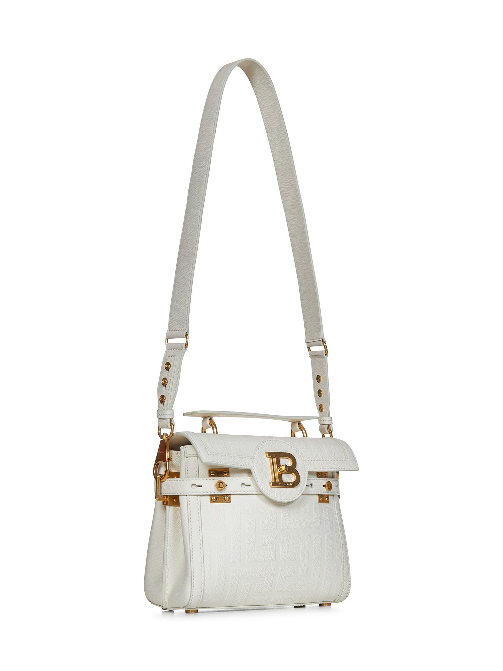 Shop Balmain Paris B-buzz 23 Tote In White