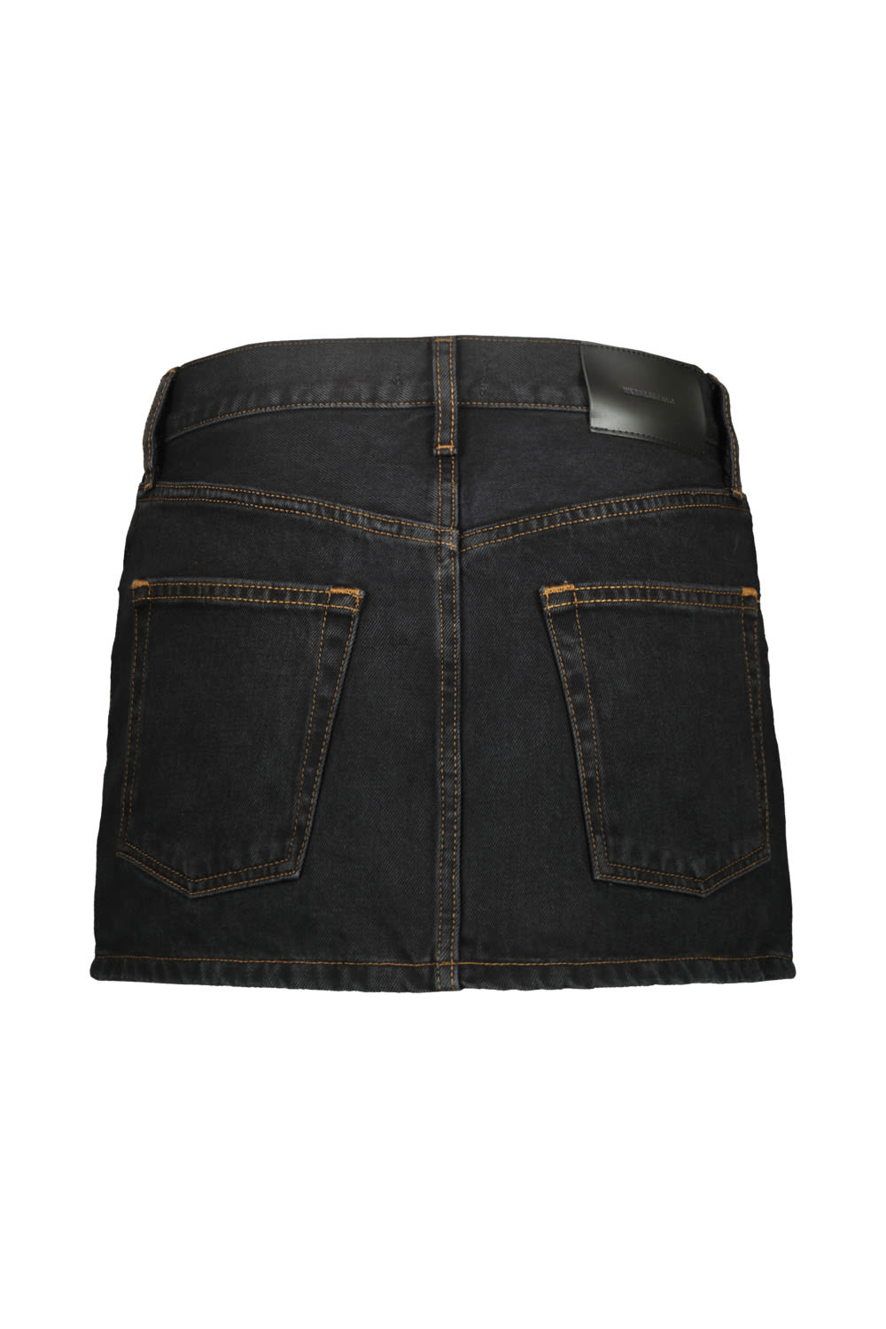 Shop Wardrobe.nyc Micro Mini Denim Skirt In Blk Black