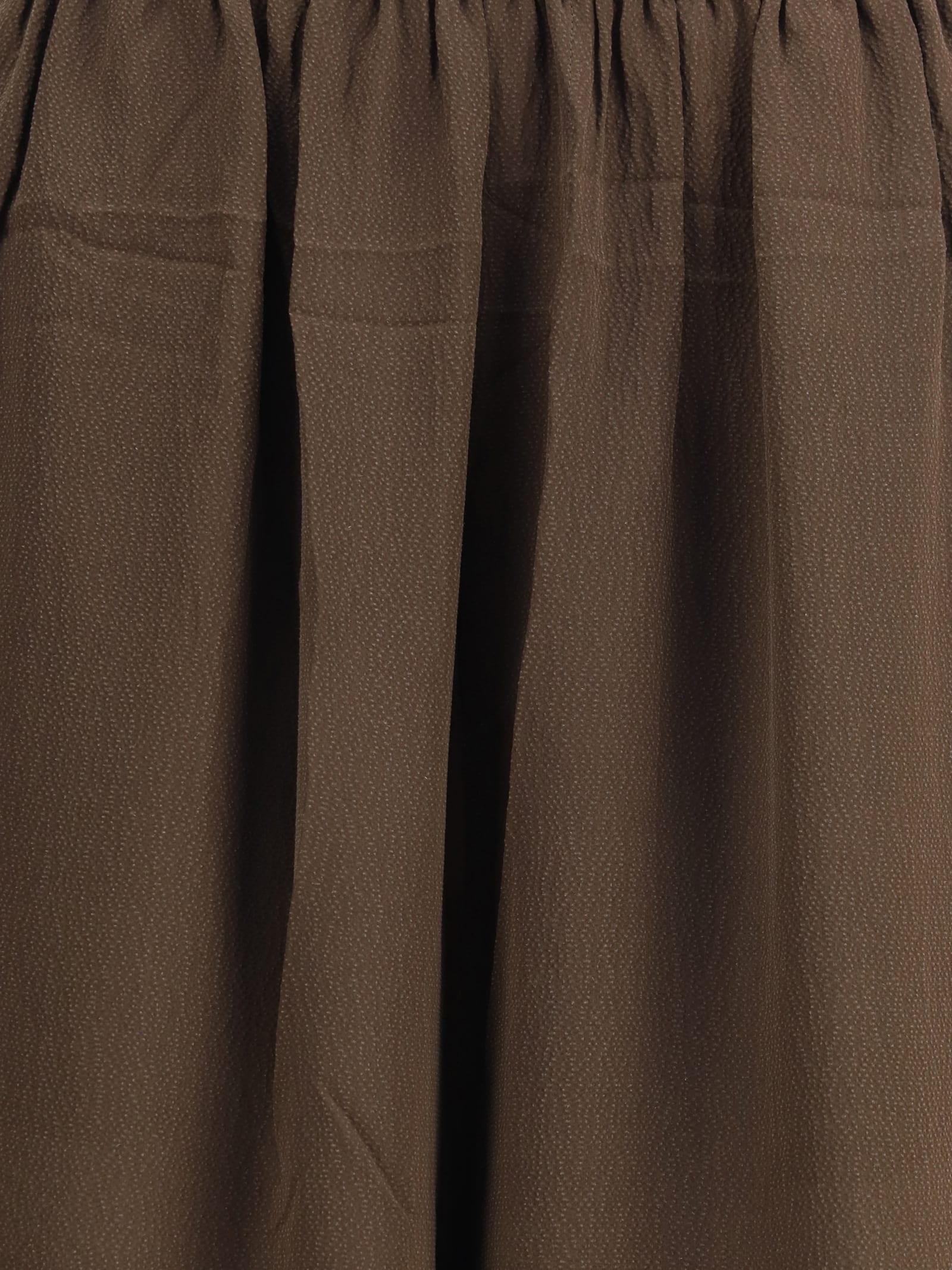 Petar Petrov Silk Wide Leg Pants In Brown