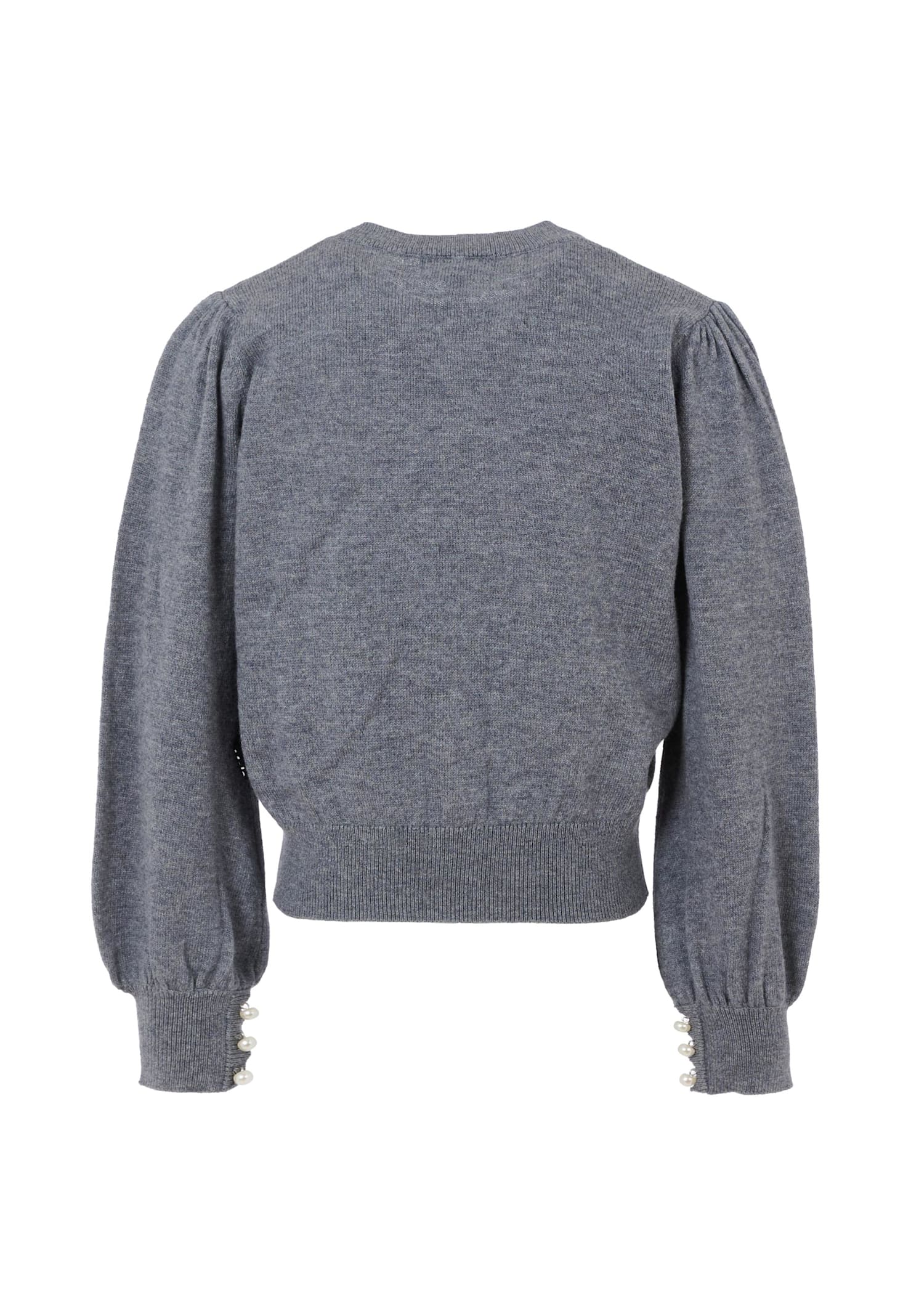 Molo Grey Cardigan For Girl In Gray