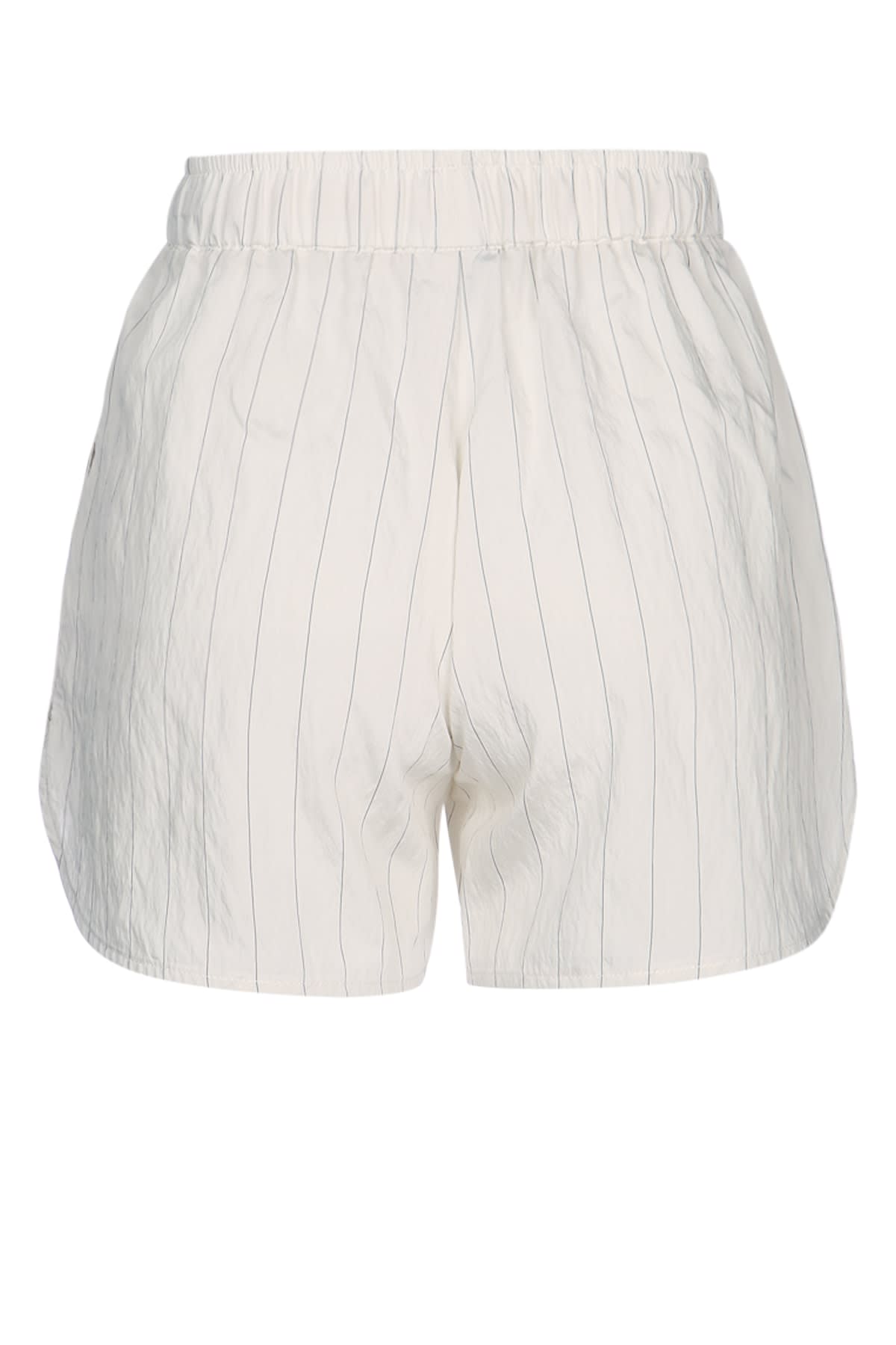 Jacob Cohen Wide Leg Julie Shorts In Offwhite