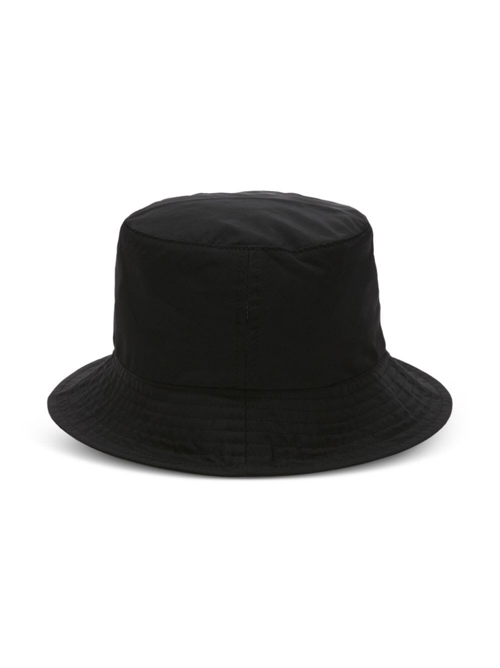 Shop Jw Anderson Logo Bucket Hat Nylon In Black