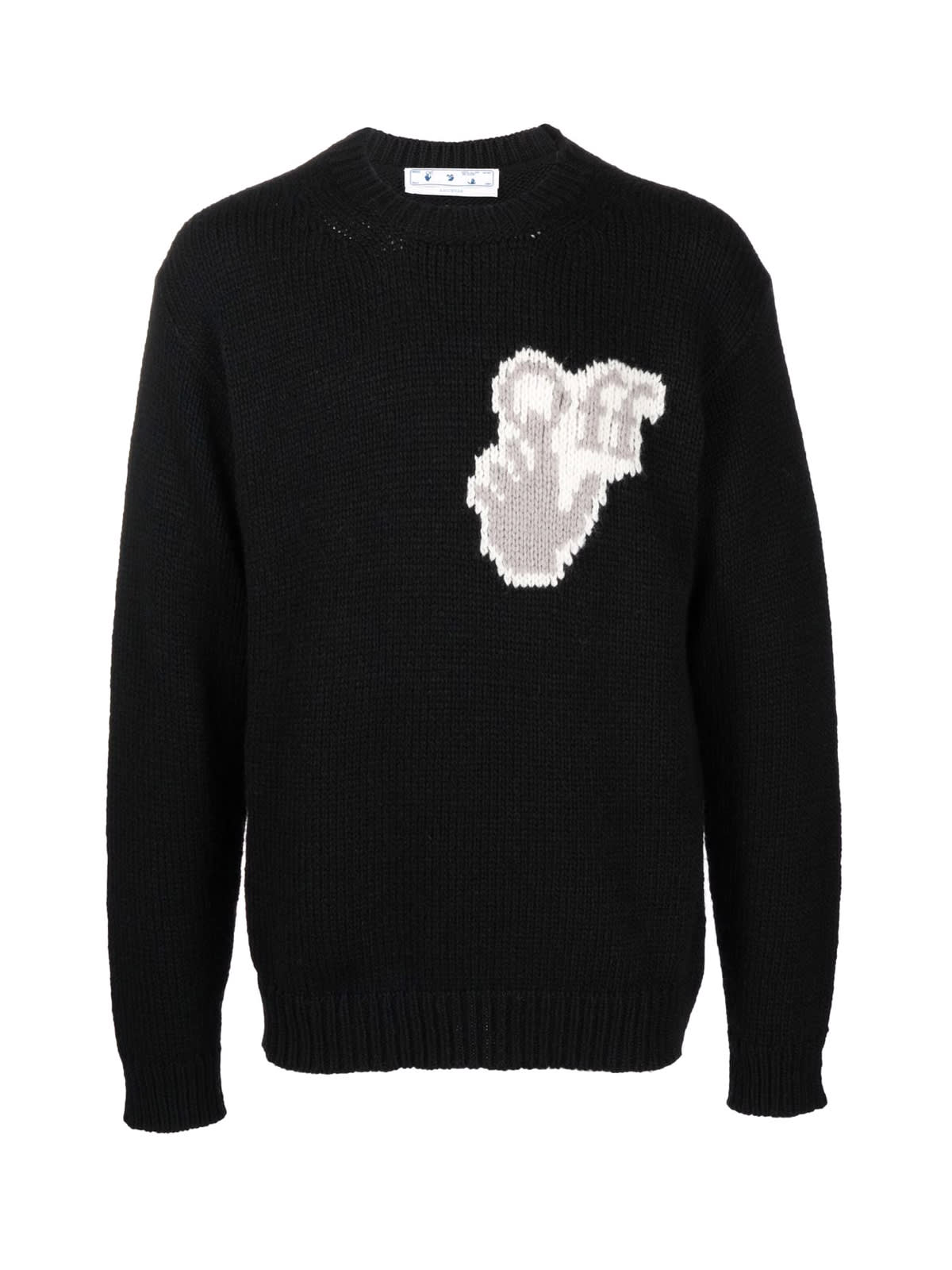 Off-White Hand Off Chunky Knit Crewneck