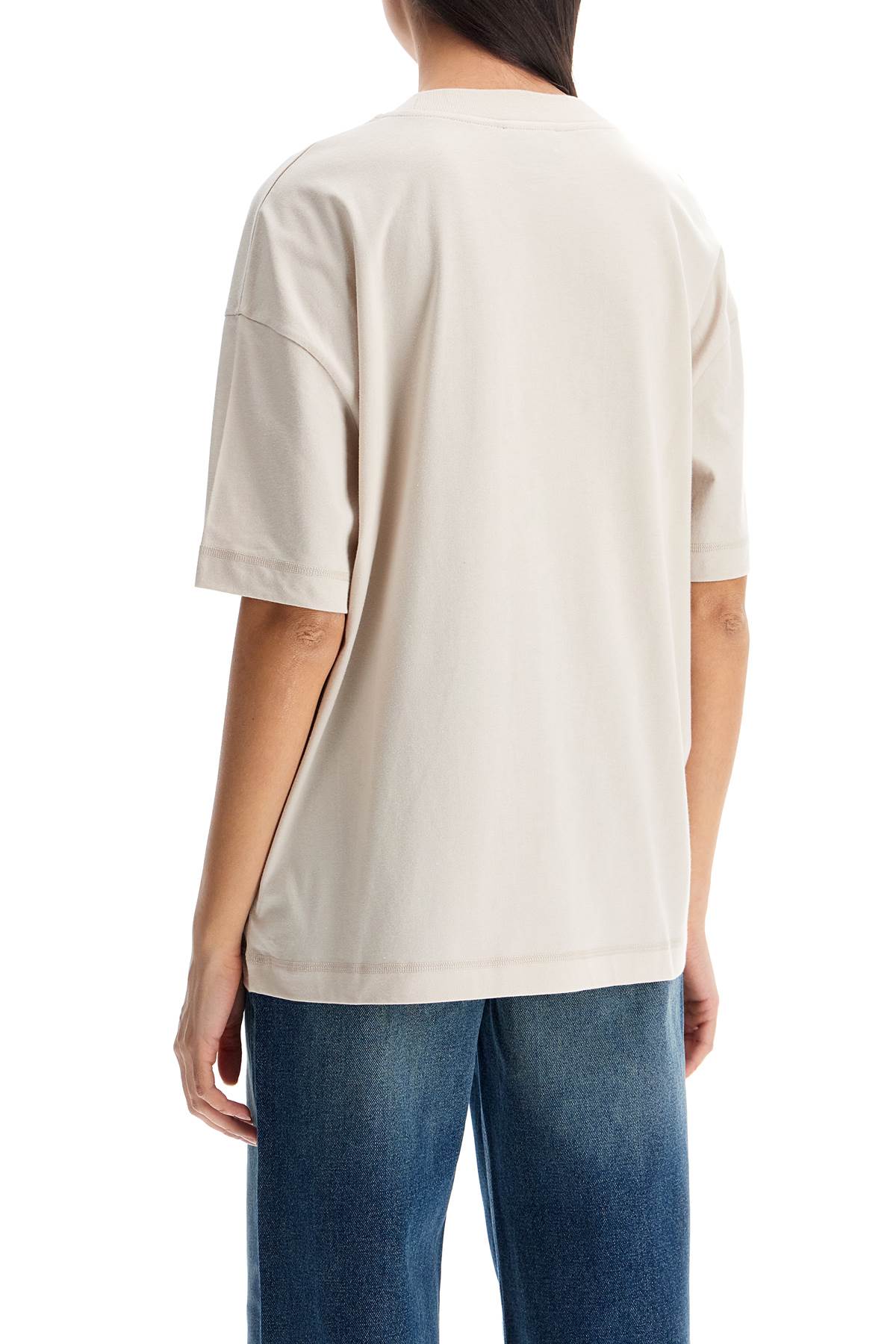 Apc Crewneck Short Sleeves T-shirt In Natural