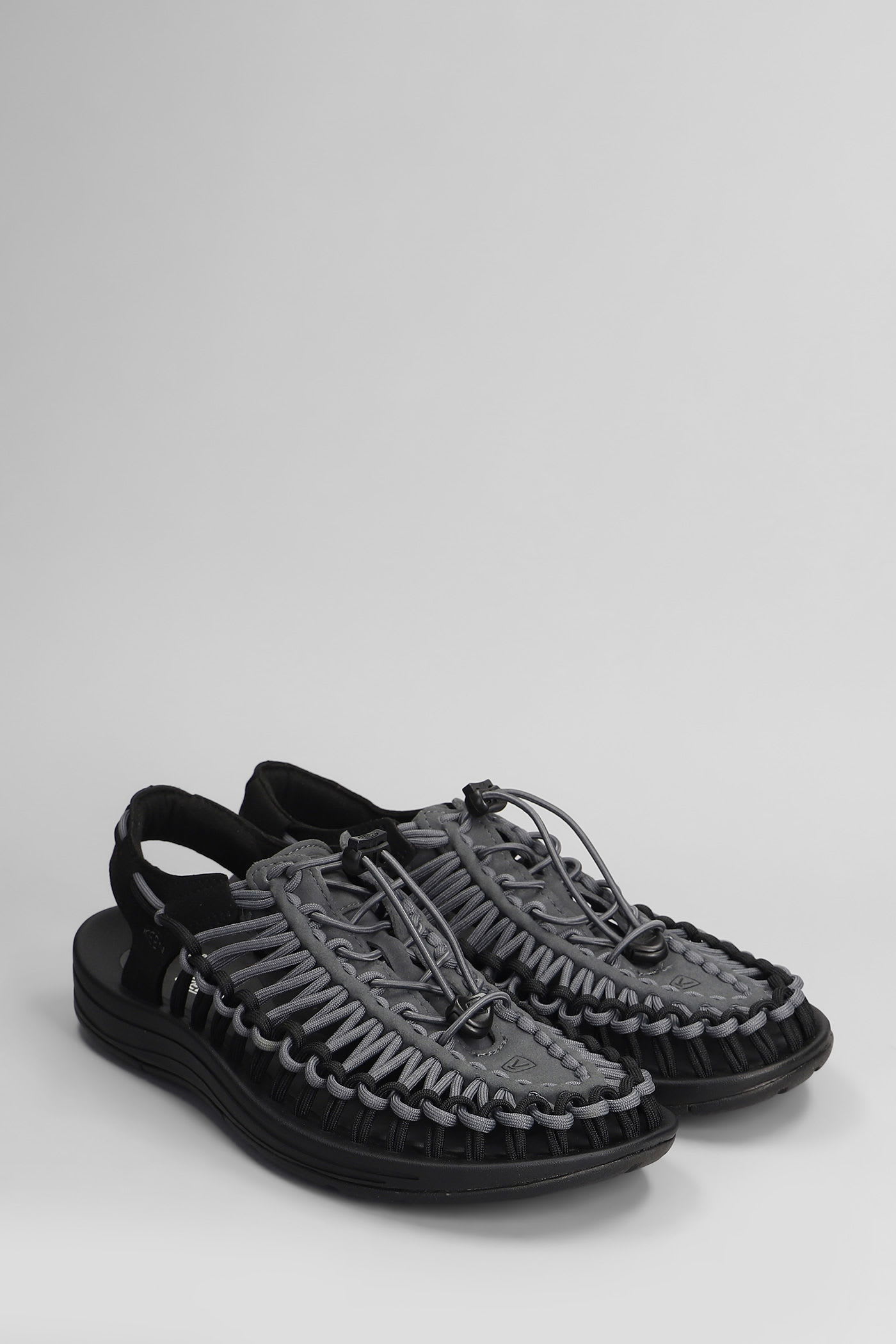 Keen Uneek M Sandals In Black Suede And Fabric