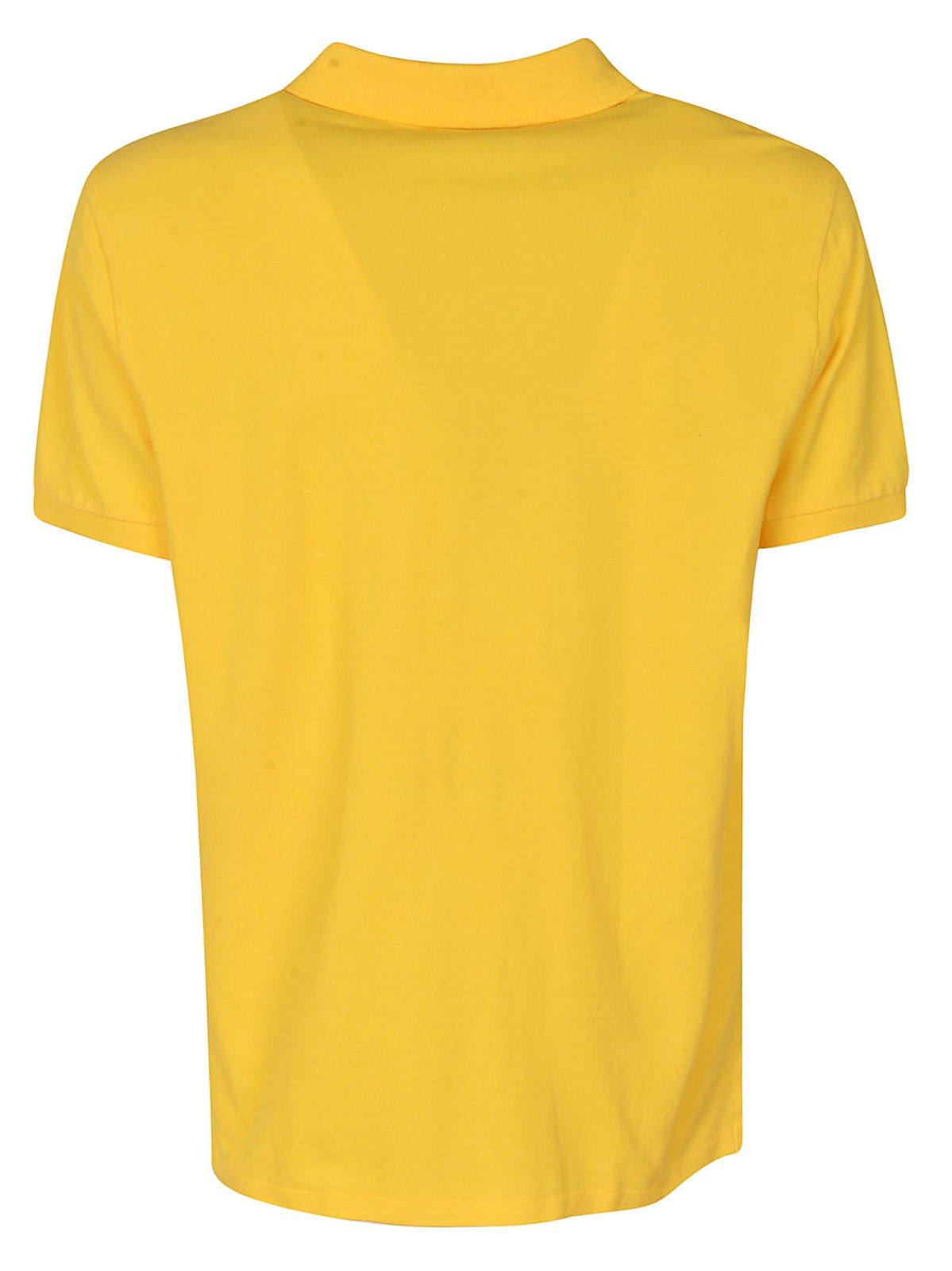 Polo Ralph Lauren Yellow Cotton Piquet Polo Shirt With Logo
