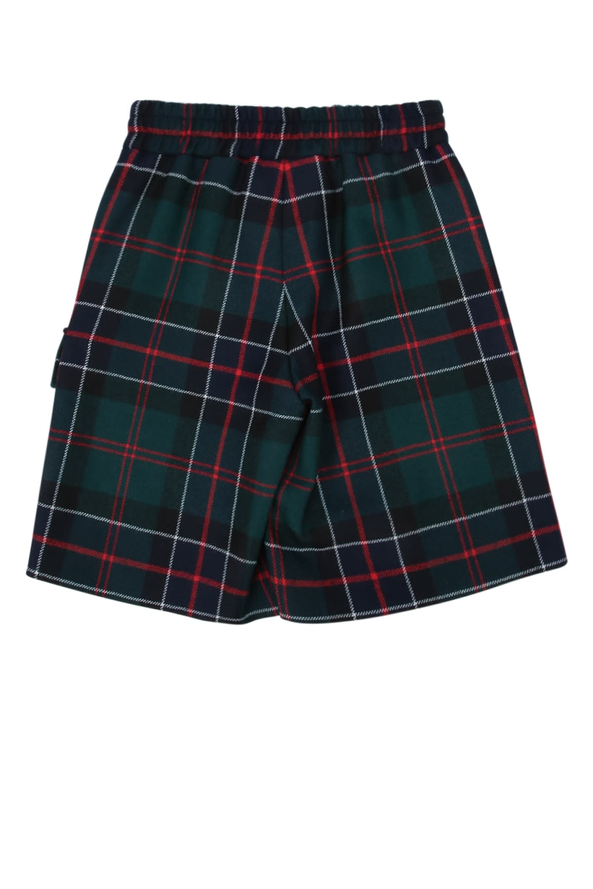 Fendi Plaid Patch-pocket Shorts In Multi