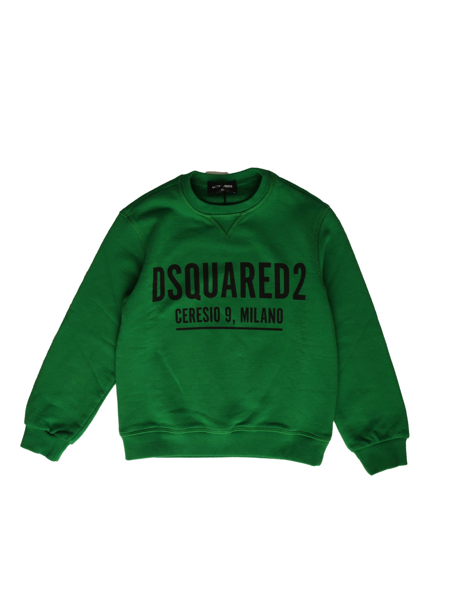 Dsquared2 Green Sweatshirt With Black Logo