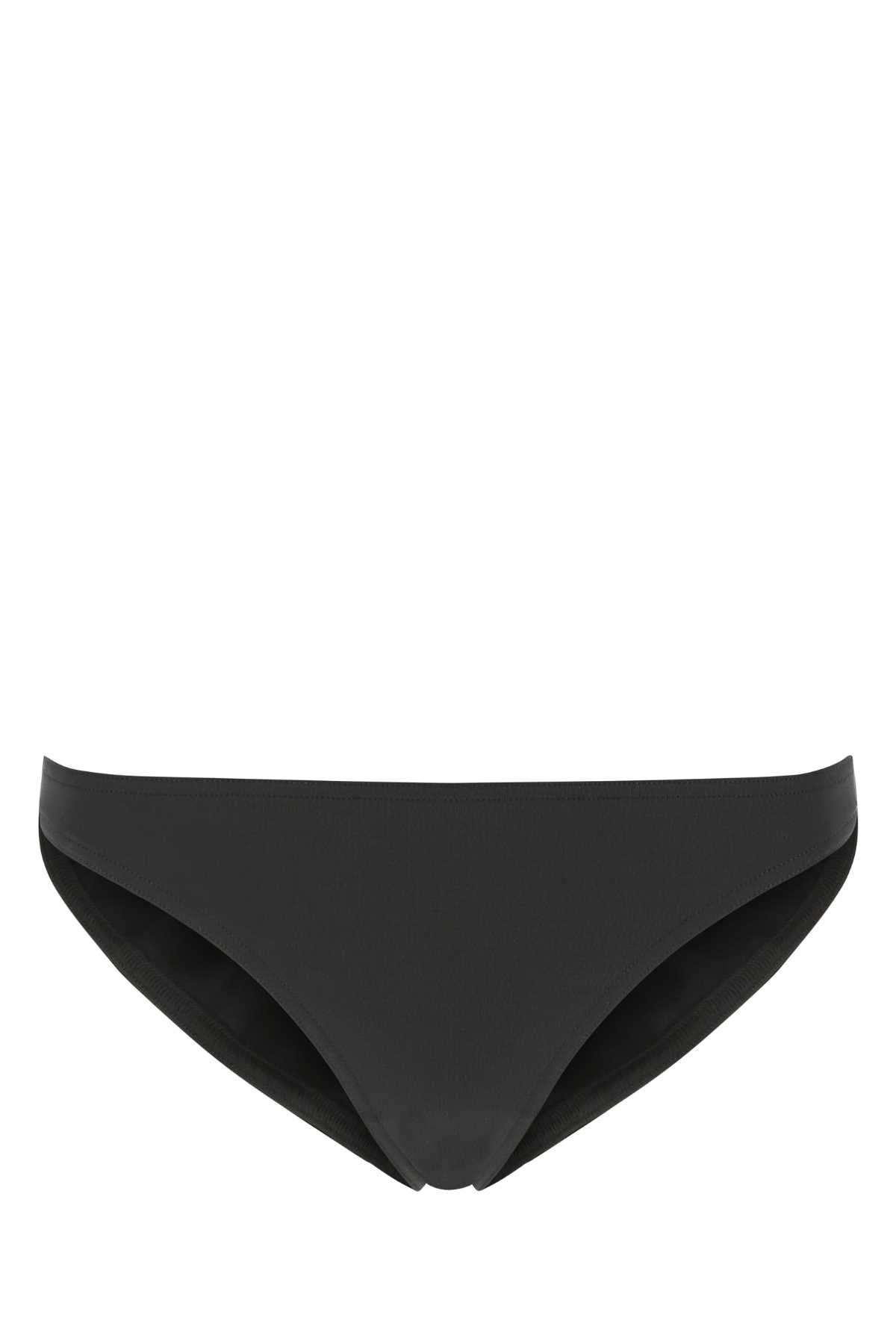 Black Stretch Nylon Bikini Bottom