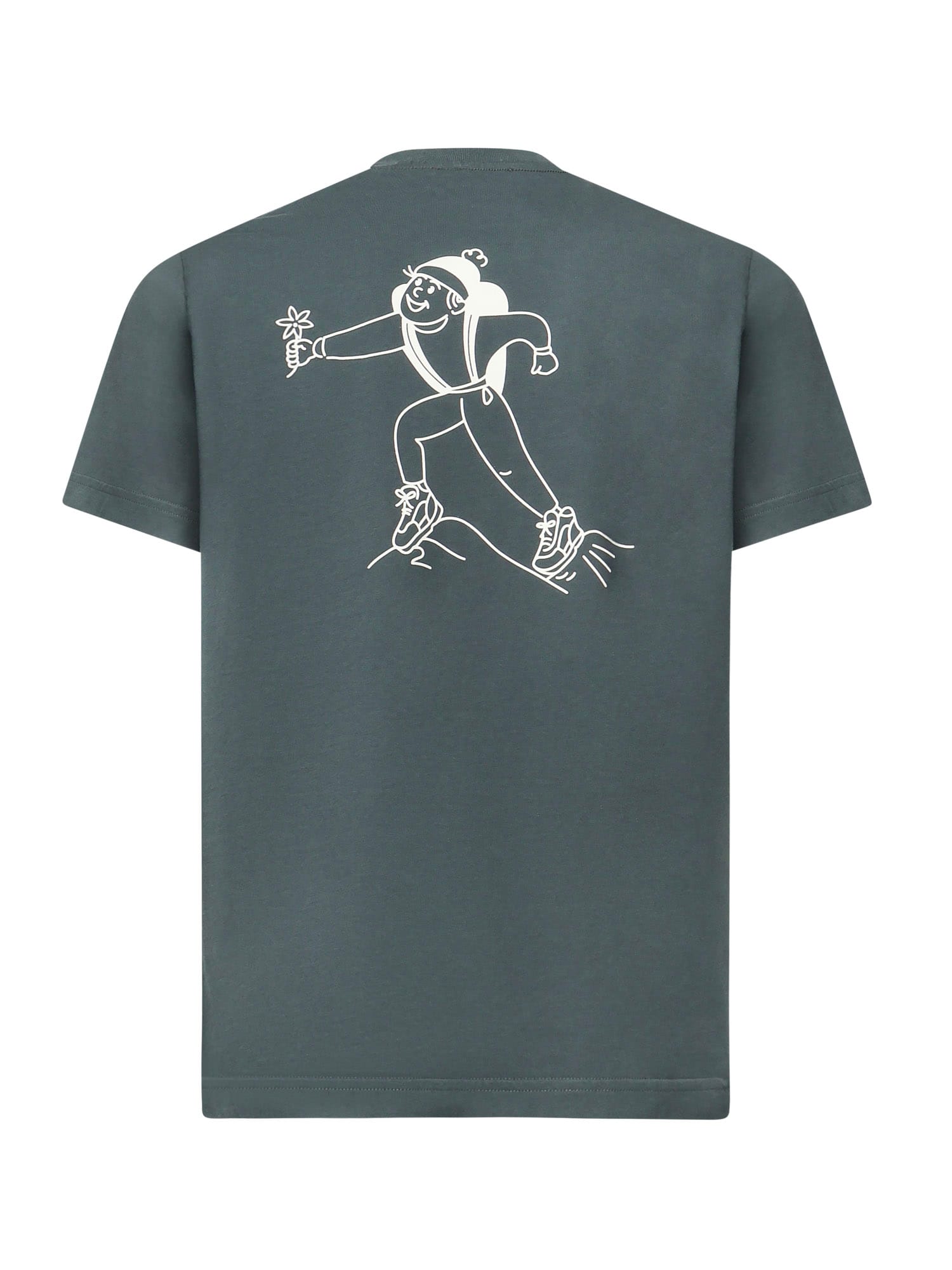 Autry T Shirt Main Man Cotton Conifer In Green