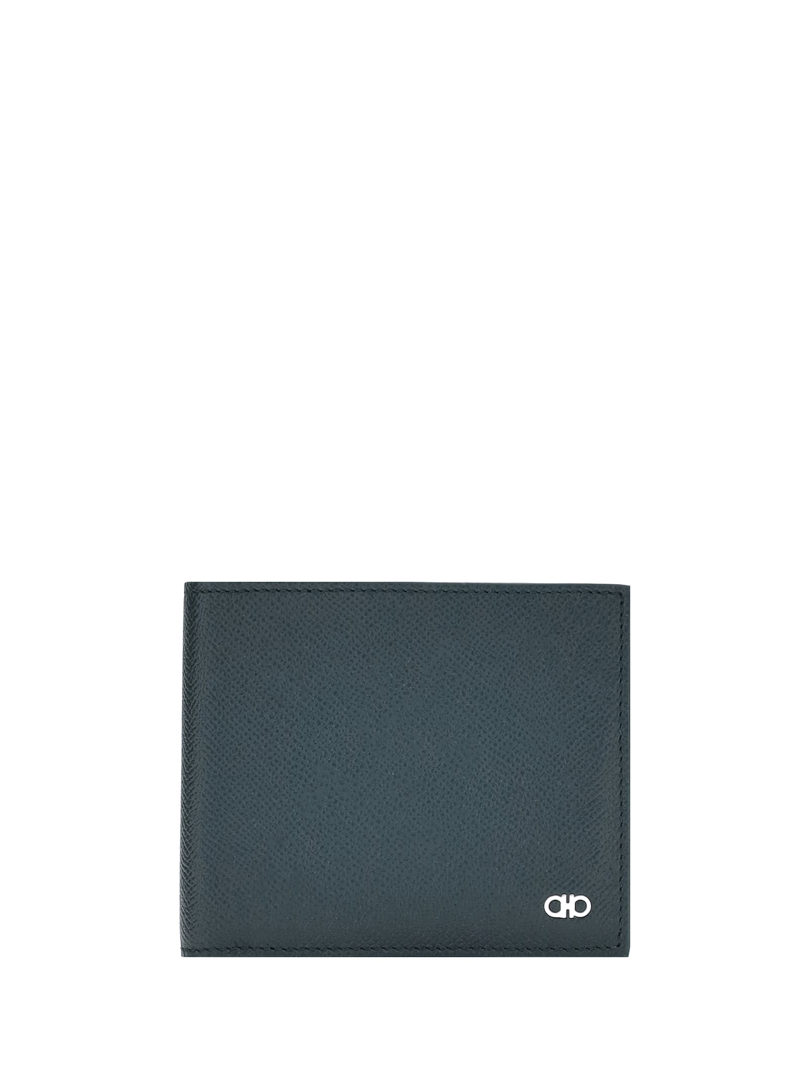 Ferragamo Gancini Wallet In Blue