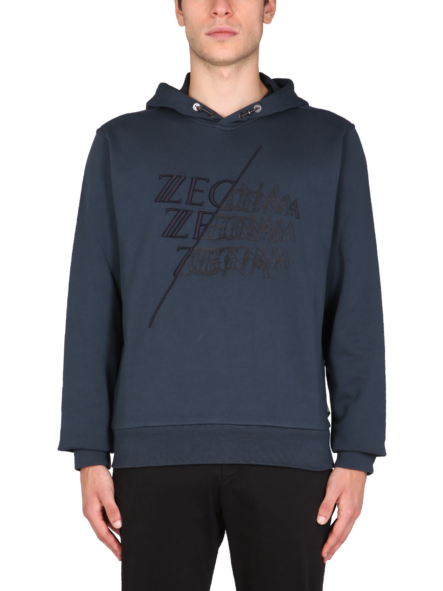 Z Zegna Sweatshirt With Rubber Logo