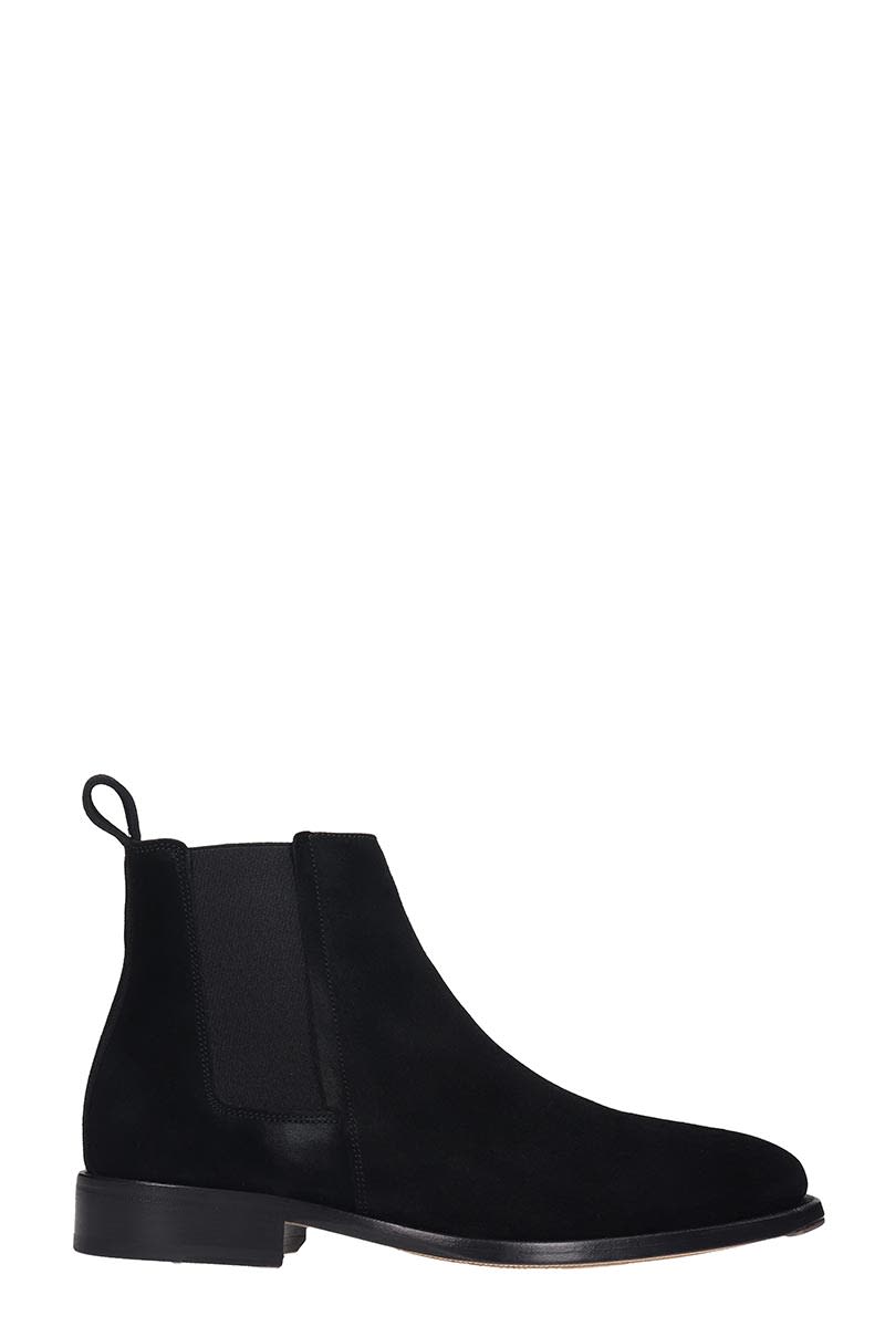 Lanvin High Heels Ankle Boots In Black Suede