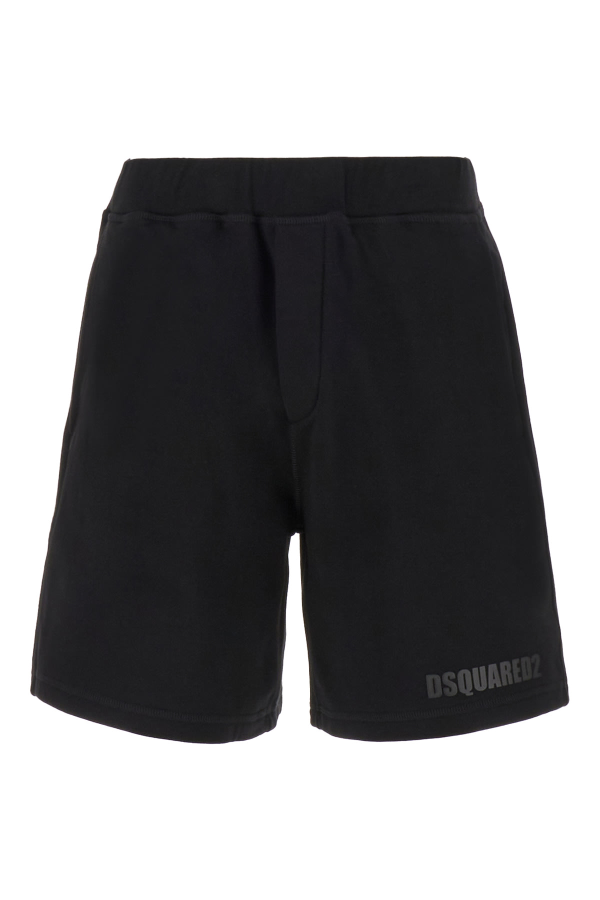 Dsquared2 Black Cotton Bermuda Shorts