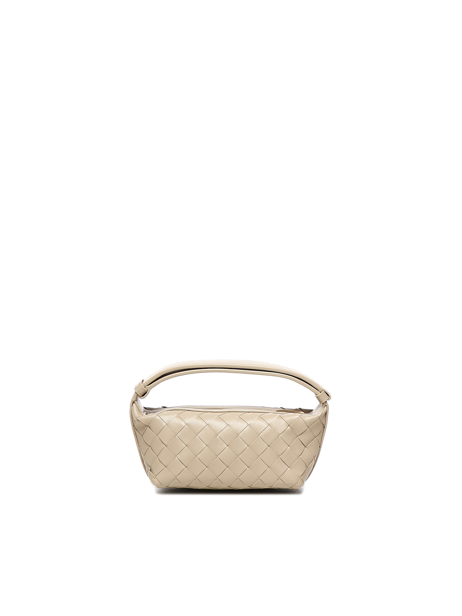 Bottega Veneta Leather Mini Bag With Woven Pattern
