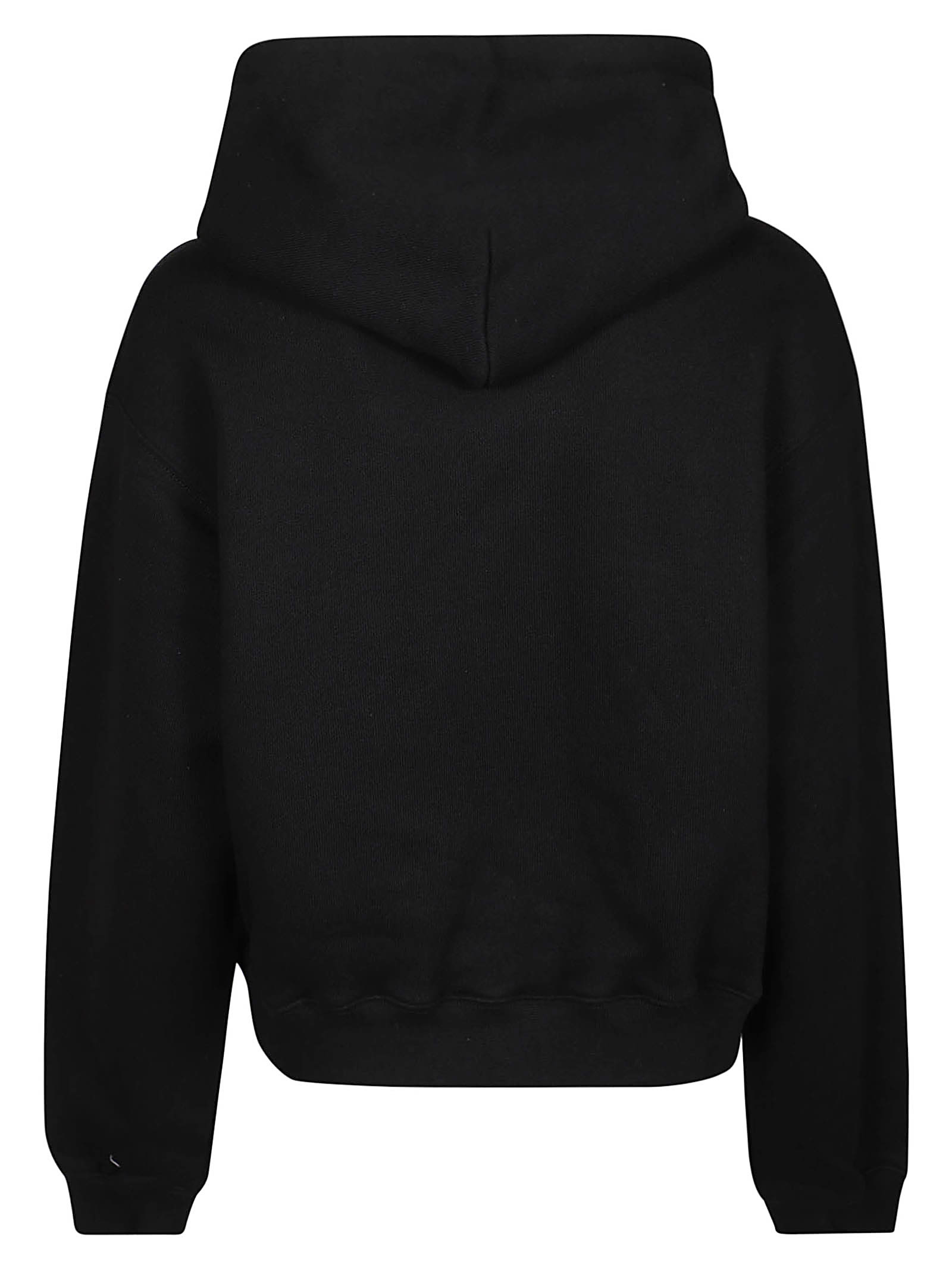 Shop Alexander Wang T Puff Paint Logo Essential Terry Sweatshirt In Black