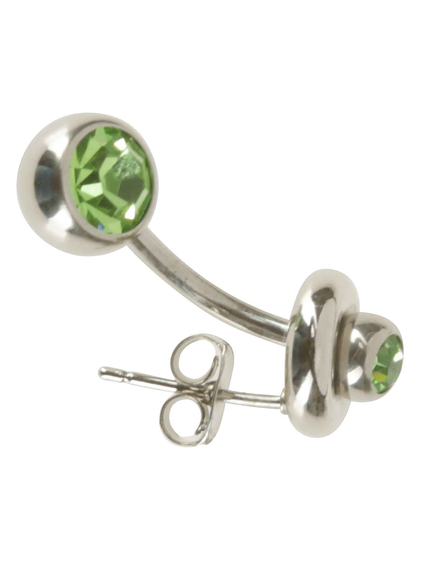 Shop Justine Clenquet Mindy Earring In Green