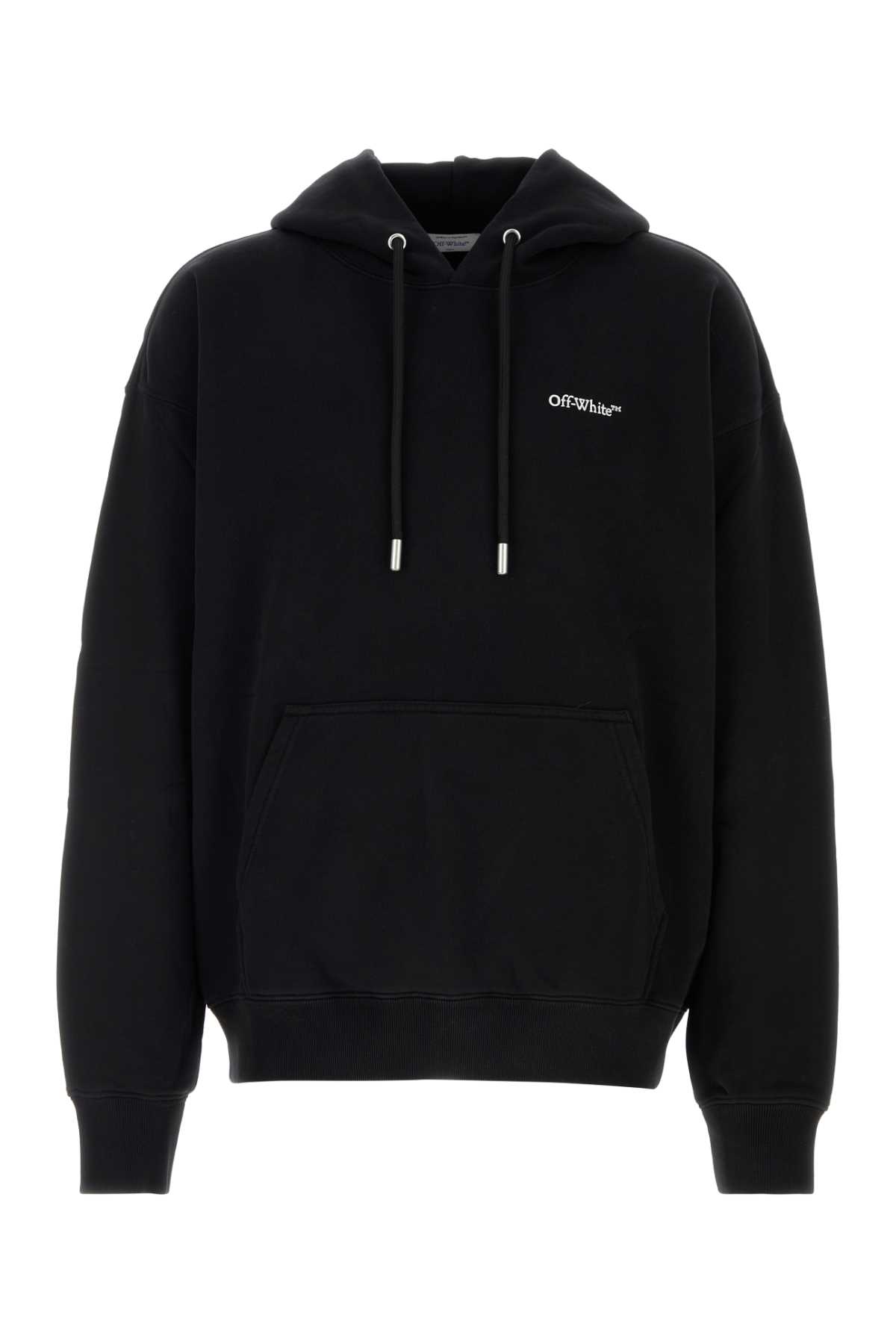Off-white Off White Off White Knitted Hoodie In Black
