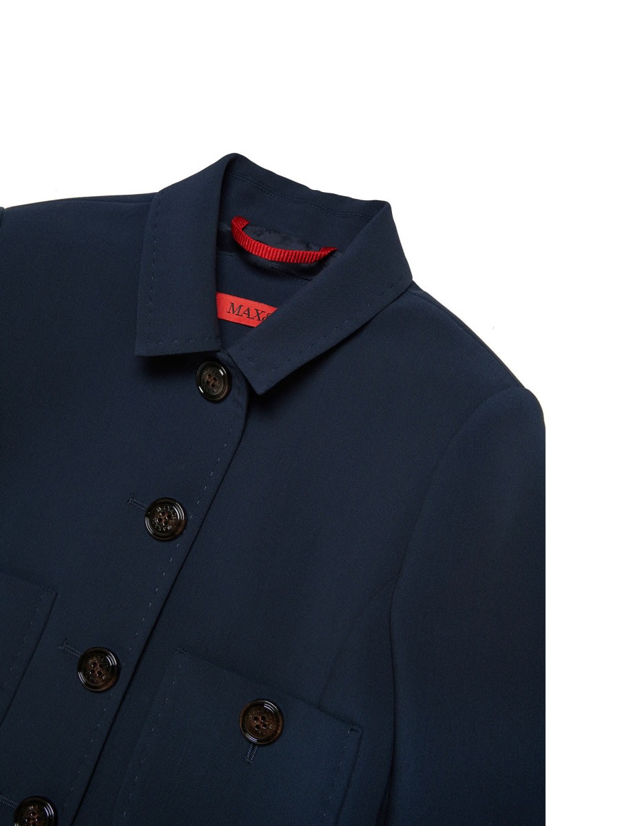 Max&co. Cropped Jacket In Black