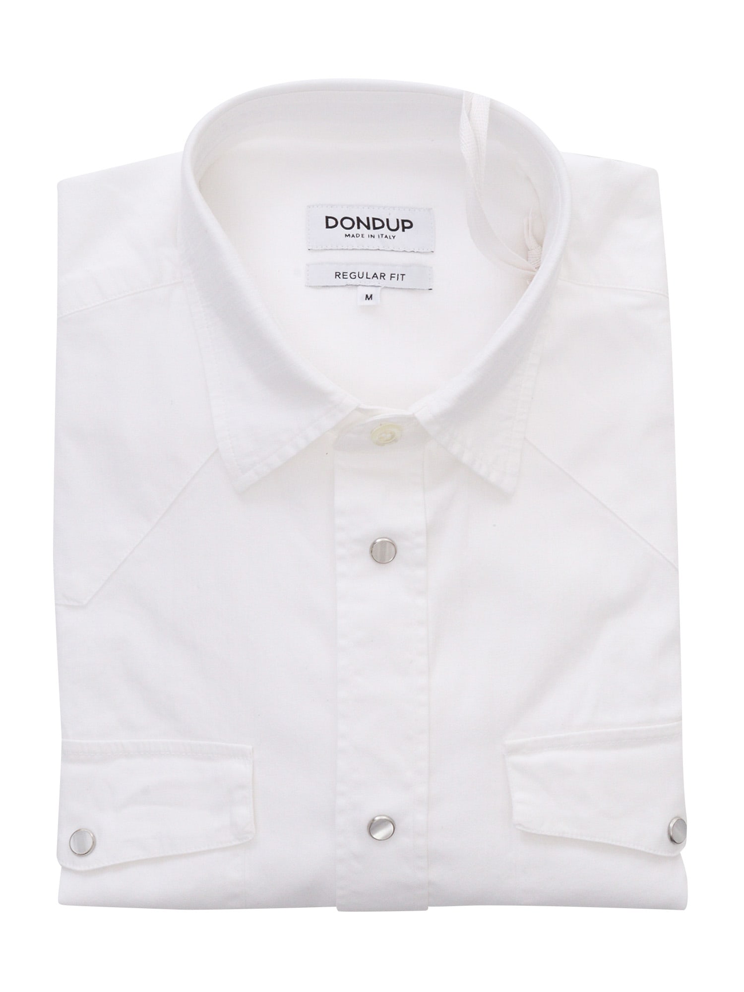 Shop Dondup White Shirt With Pocket