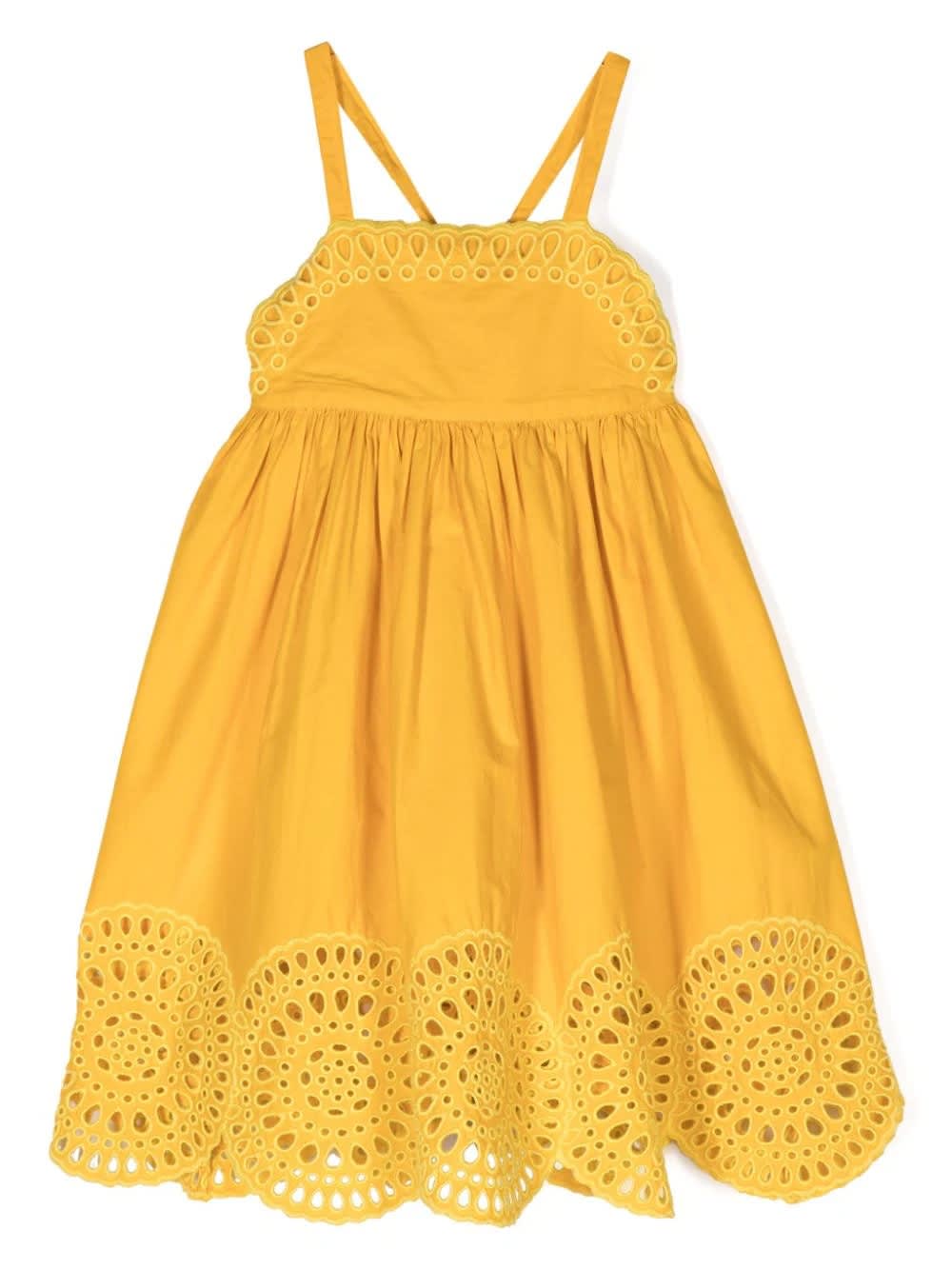Shop Stella Mccartney Yellow Sangallo Cami Dress