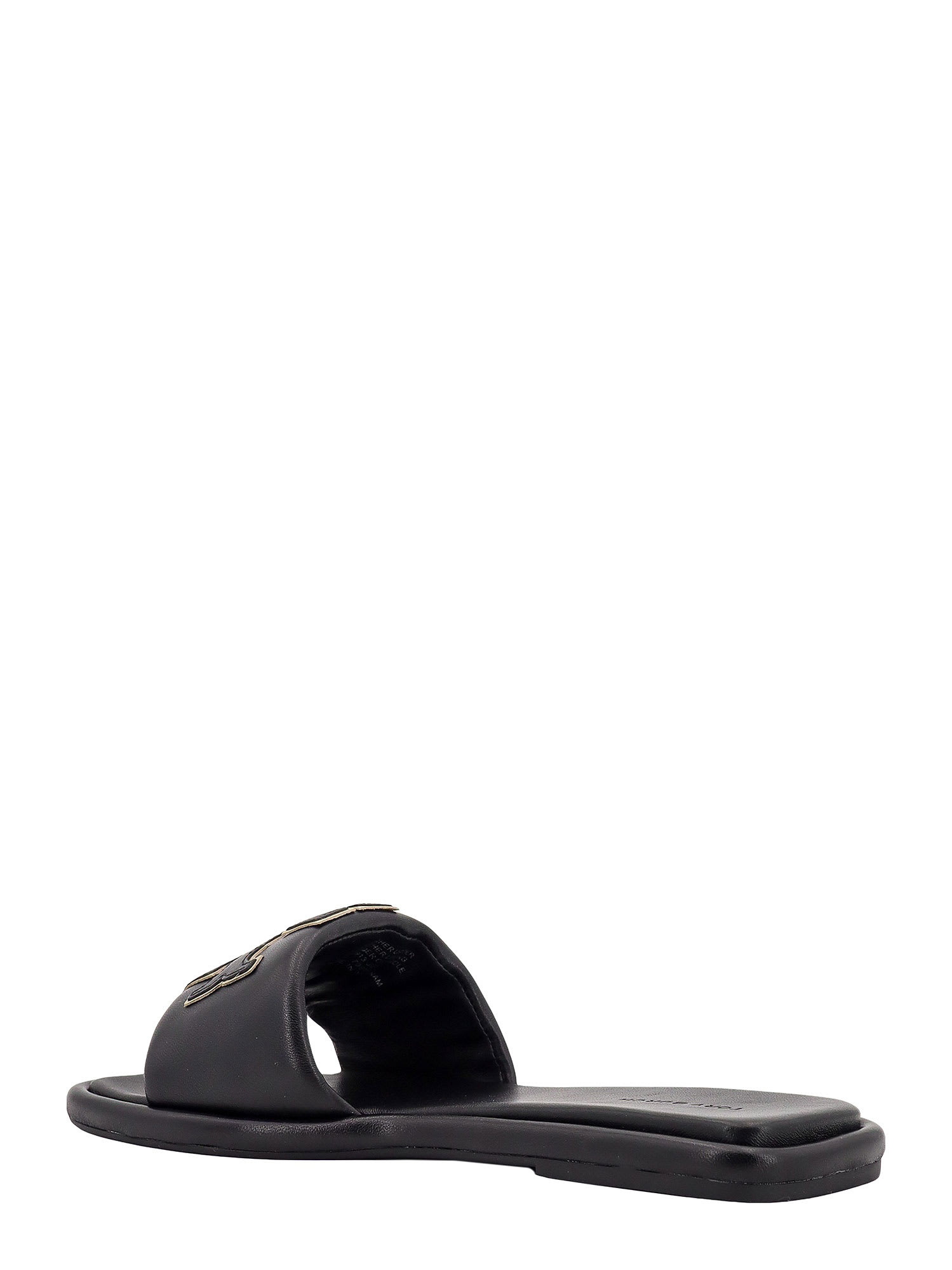 Shop Tory Burch Double T Sport Flat Sandals In Black