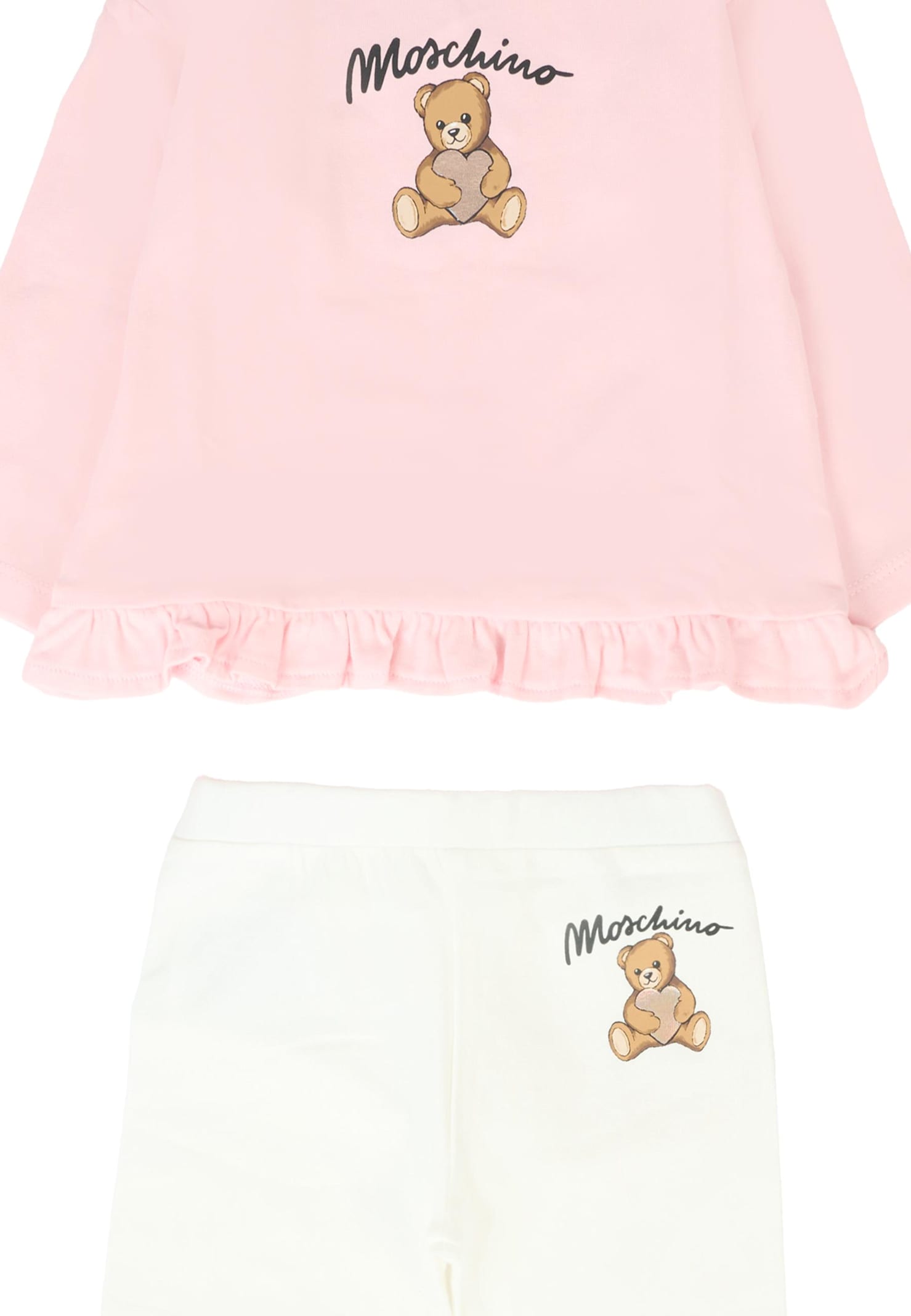 Moschino Multicolor Set For Baby Girl With Teddy Bear In Multi
