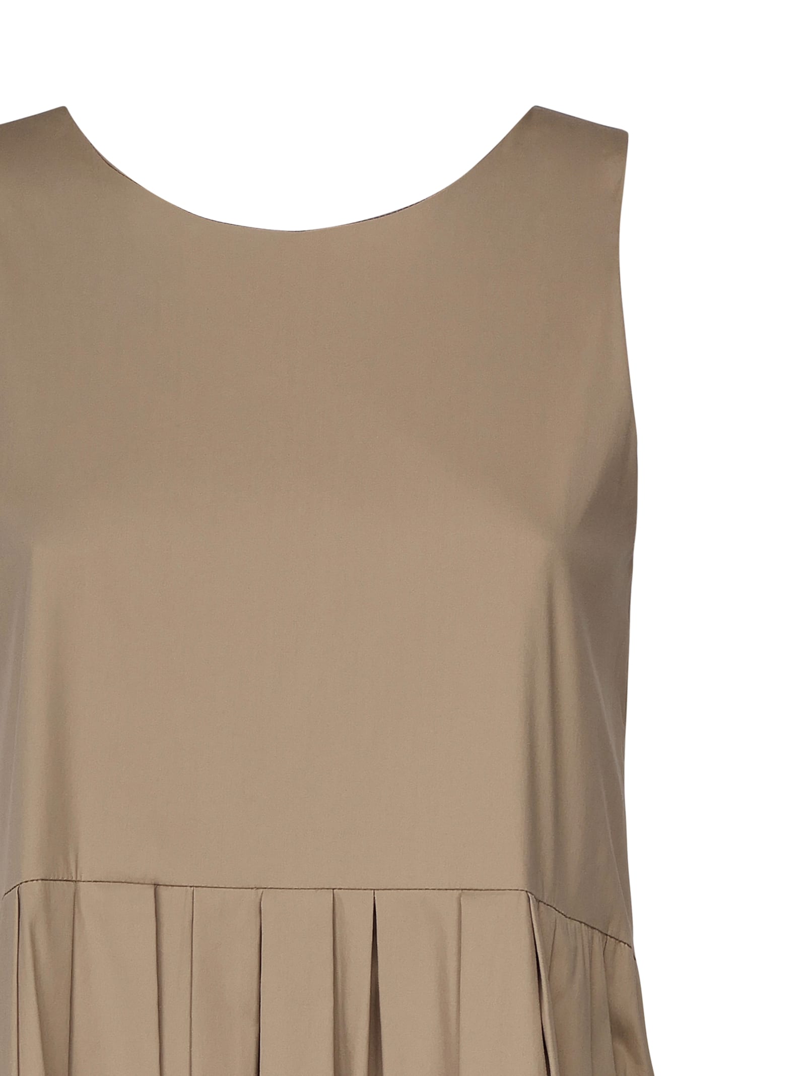 'S MAX MARA SLEEVELESS POPLIN DRESS