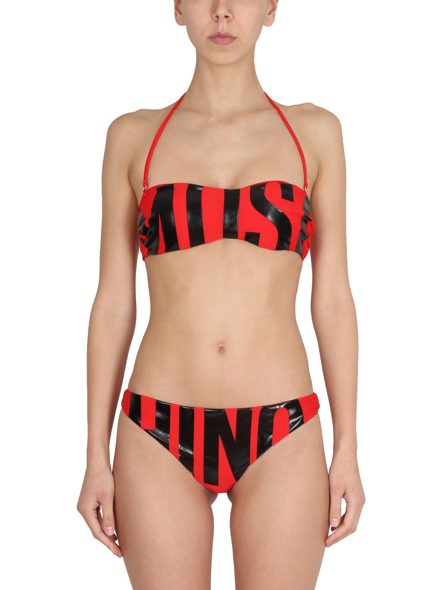 Moschino Bikini Swimsuit With Logo