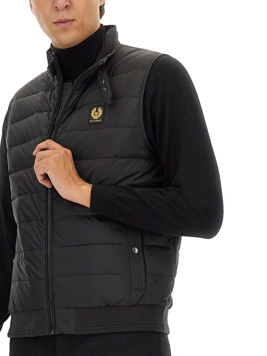 Shop Belstaff Down Vest In Black