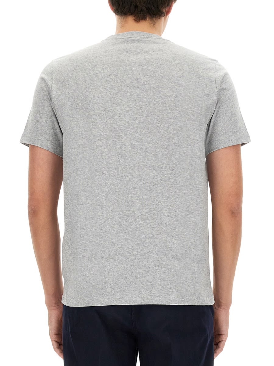 Shop Ps By Paul Smith Zebra Patch T-shirt In Grey