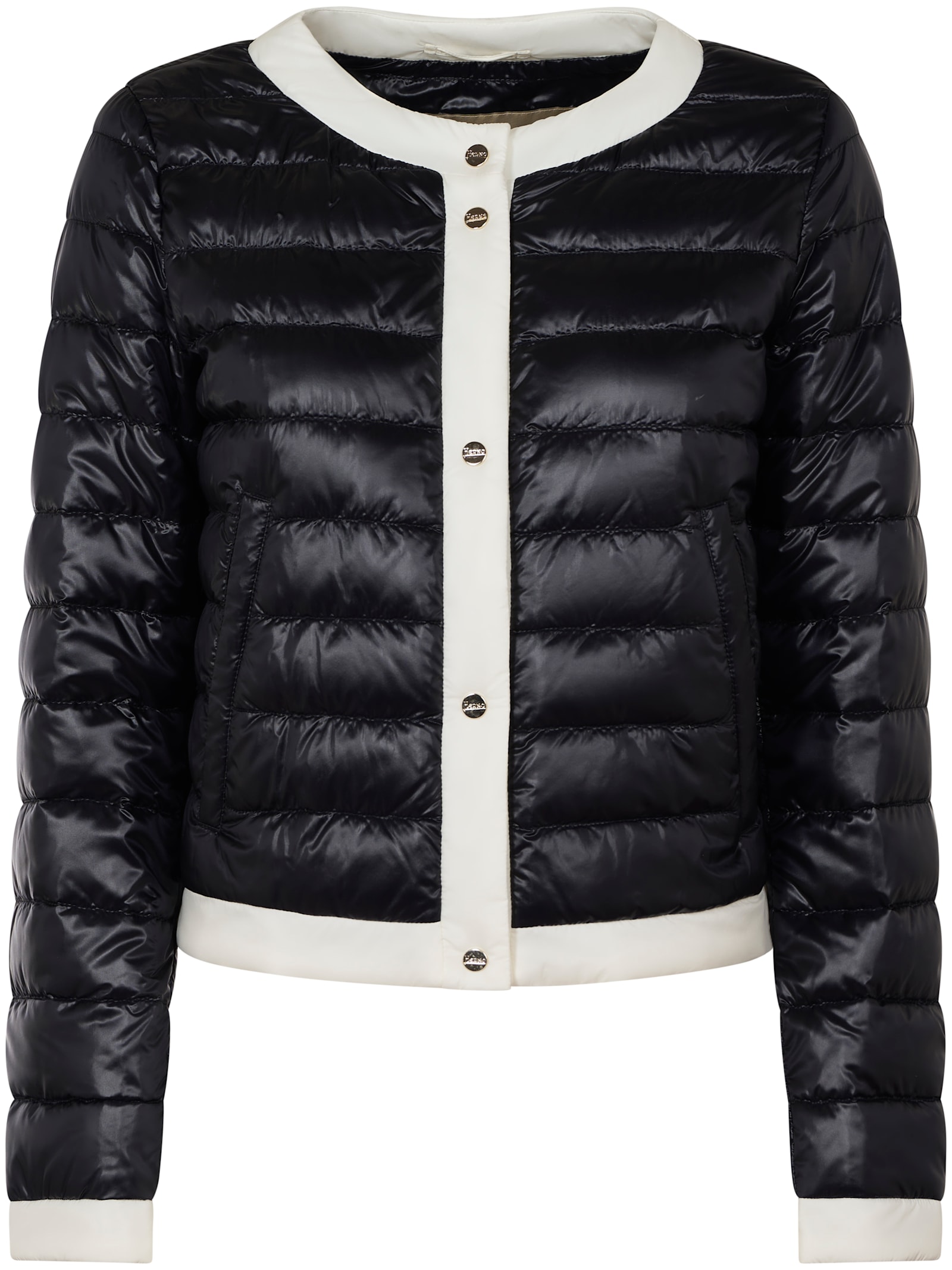 Herno Ultralight Quilted Coat Recycled Nylon In Nero