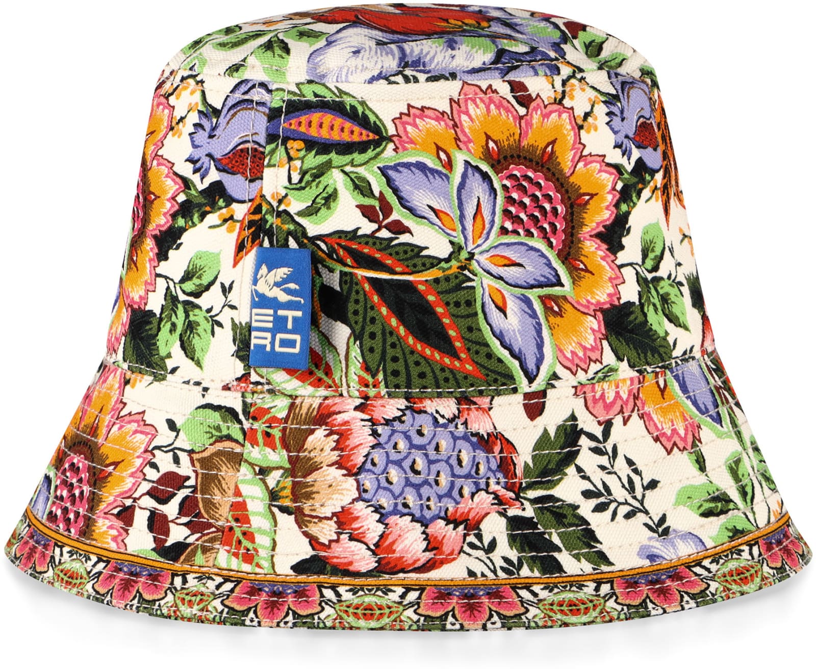 Shop Etro Bucket Hat In Ivory