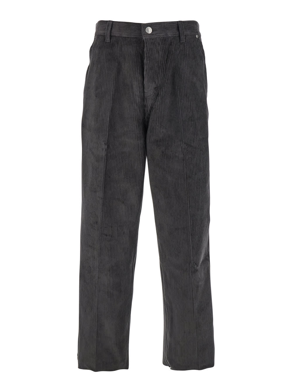 Ami Alexandre Mattiussi Large Fit Pant In Gray