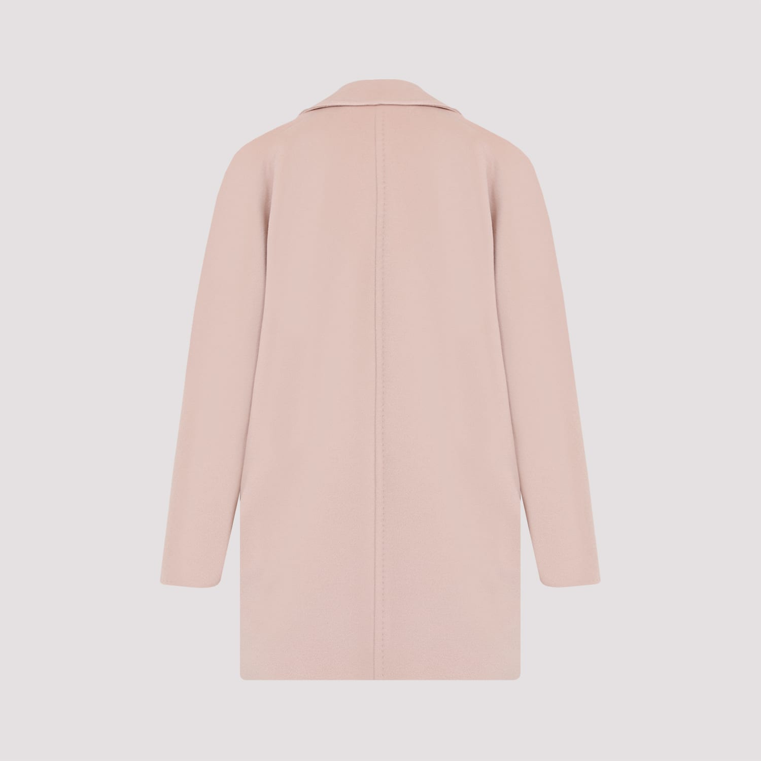 Max Mara Rebus Double-breasted Coat In Pink